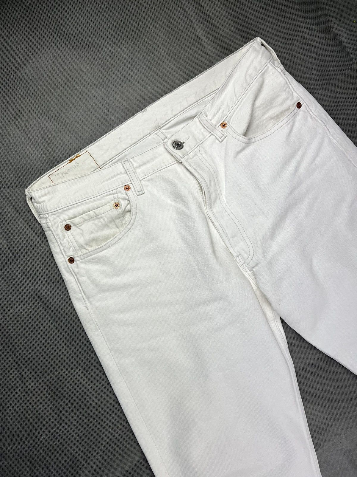 Levi's Levi’s 501 jeans white denim 90s made in Belgium Size US 34 / EU 50 - 4 Thumbnail