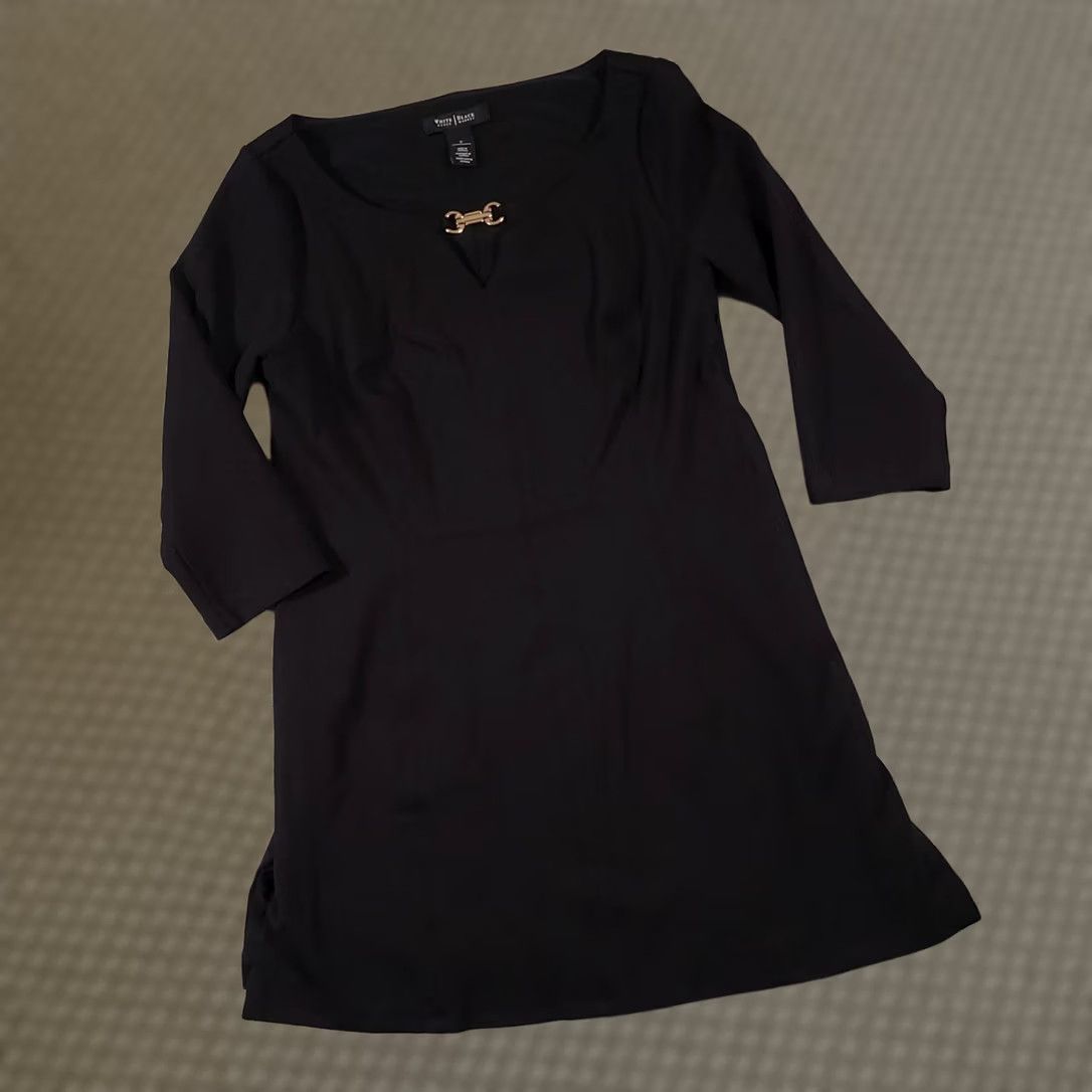 White House Black Market White House Black Market Dress Women's Small Short Long Sleeve Keyhole Career Shirt? Size S / US 4 / IT 40 - 1 Thumbnail