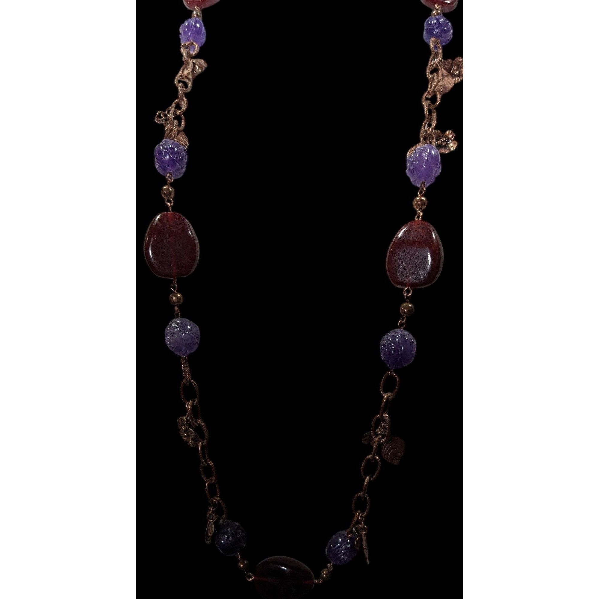 Other Vintage Cottagecore Floral Beaded Chain Necklace Size ONE SIZE - 8 Thumbnail