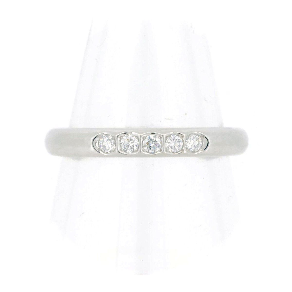 Other LuxUness Royal Asscher Diamond Pt950 Ring Leather Ring Size ONE SIZE - 1 Thumbnail