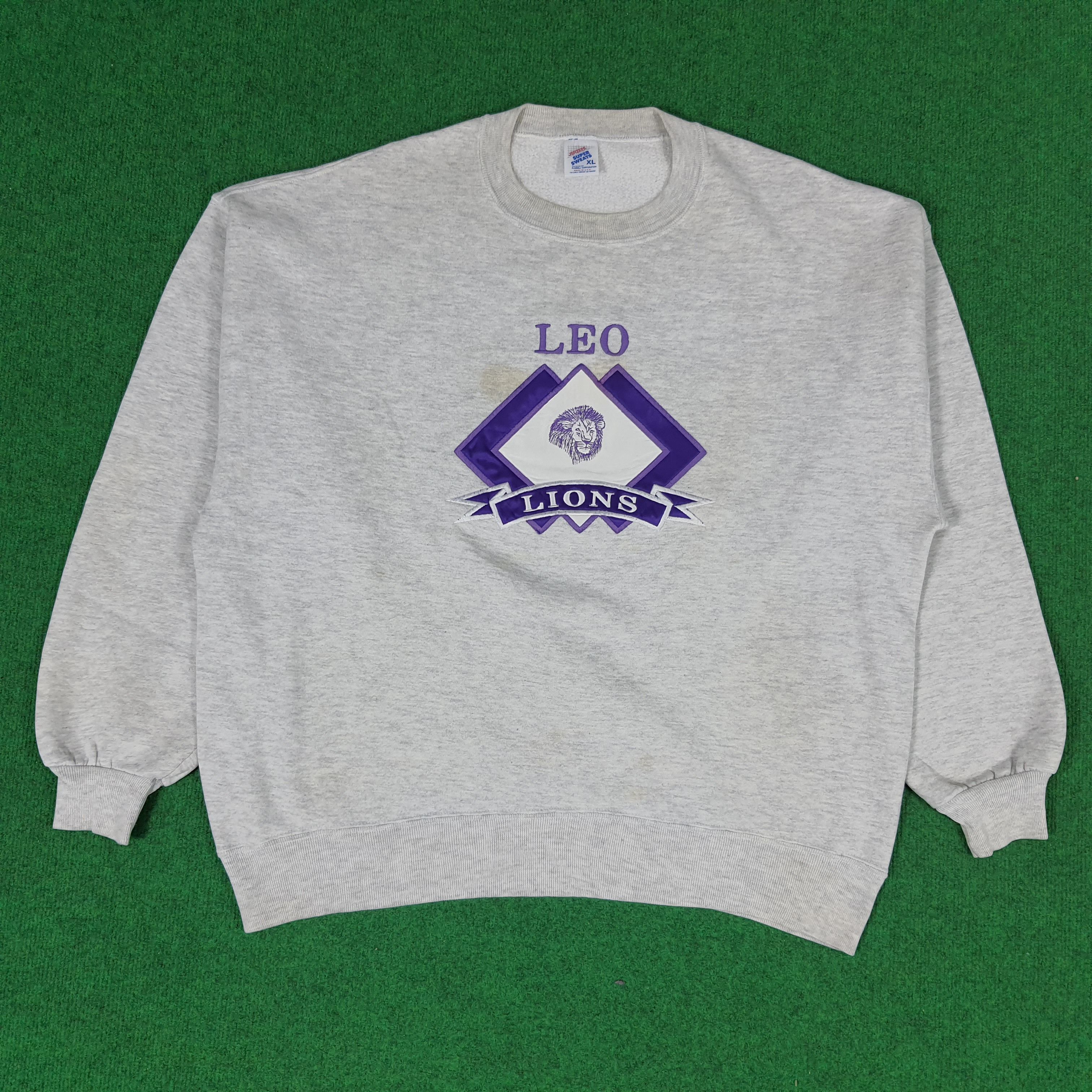 Vintage Vintage LEO LIONS America Team Club Sweatshirts Size US XL / EU 56 / 4 - 1 Thumbnail
