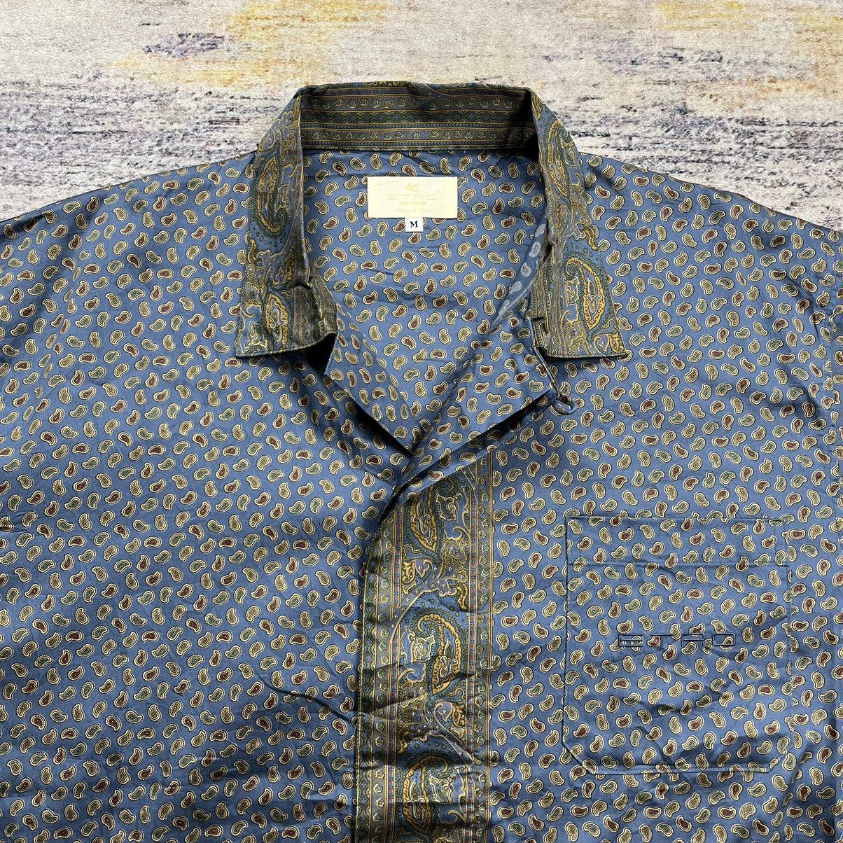 Etro × Vintage Vintage Etro Paisley hidden button shirt Size US M / EU 48-50 / 2 - 5 Thumbnail
