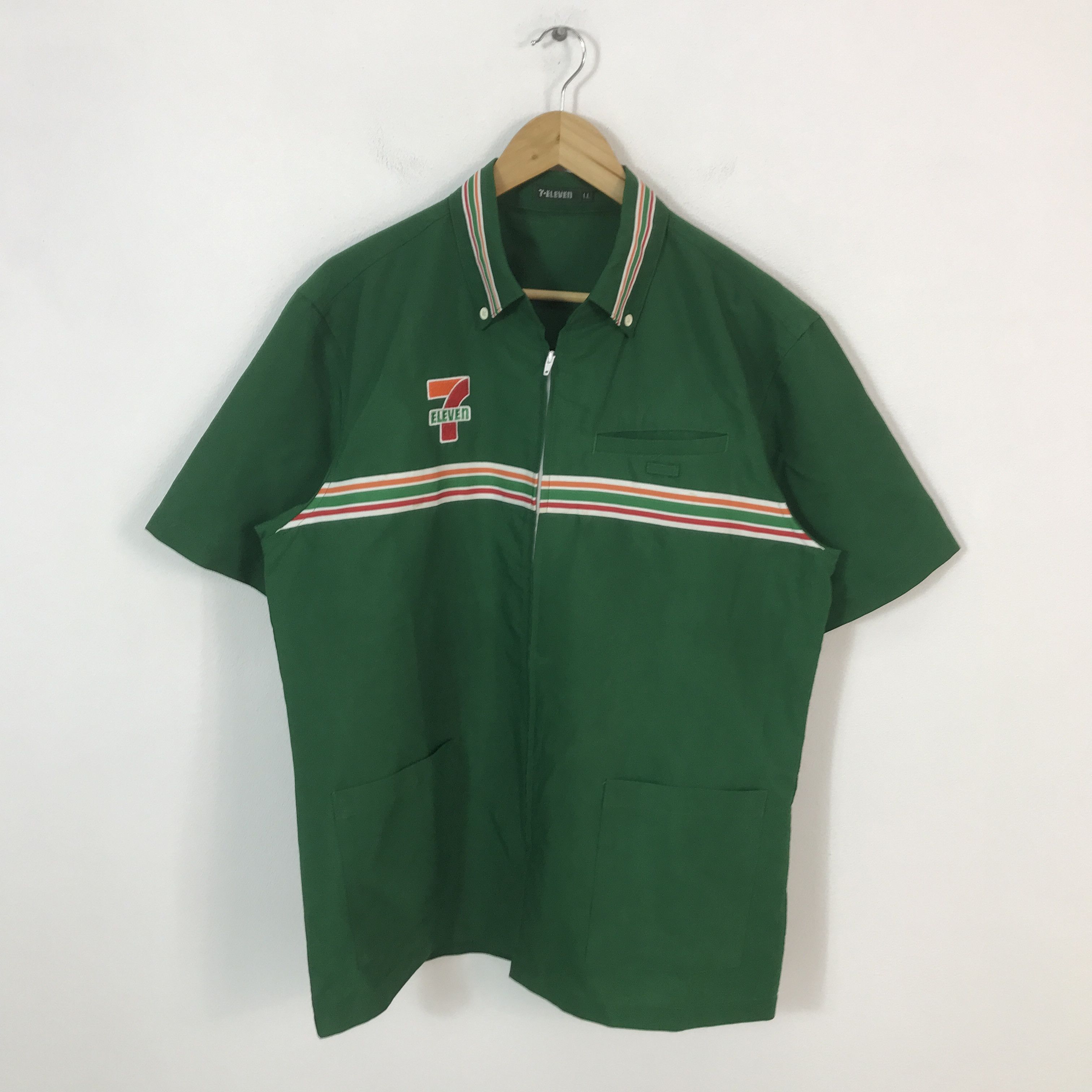 Japanese Brand Vintage 7 eleven Japan Woking Shirt jacket Size US L / EU 52-54 / 3 - 2 Thumbnail