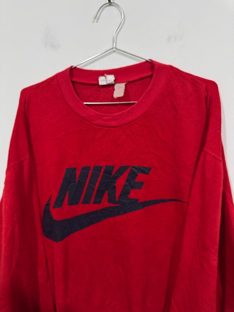 Nike × Vintage Vintage 90s Nike Big Logo Oversized Sweatshirt Size US XXL / EU 58 / 5 - 2 Thumbnail