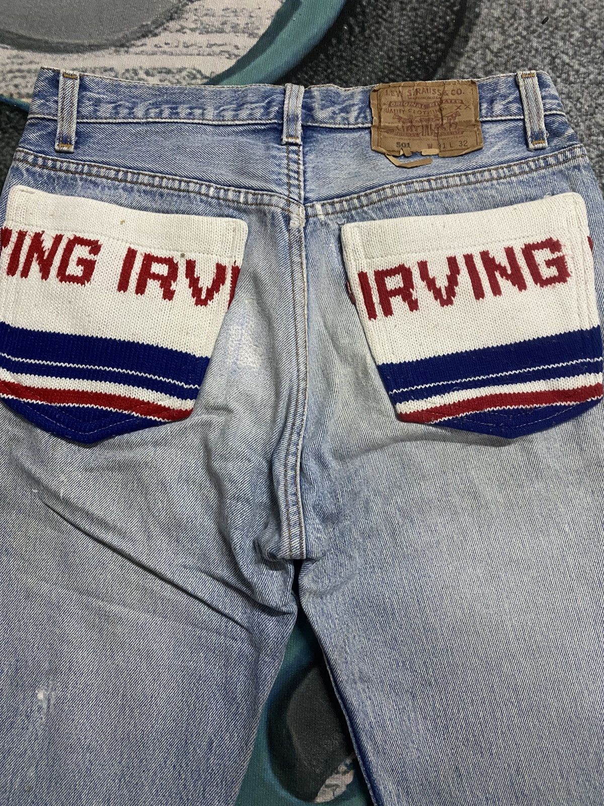 Levi's Vintage 80s Levis 501 Reconstructed Steve Irving Jeans Size US 29 - 4 Thumbnail