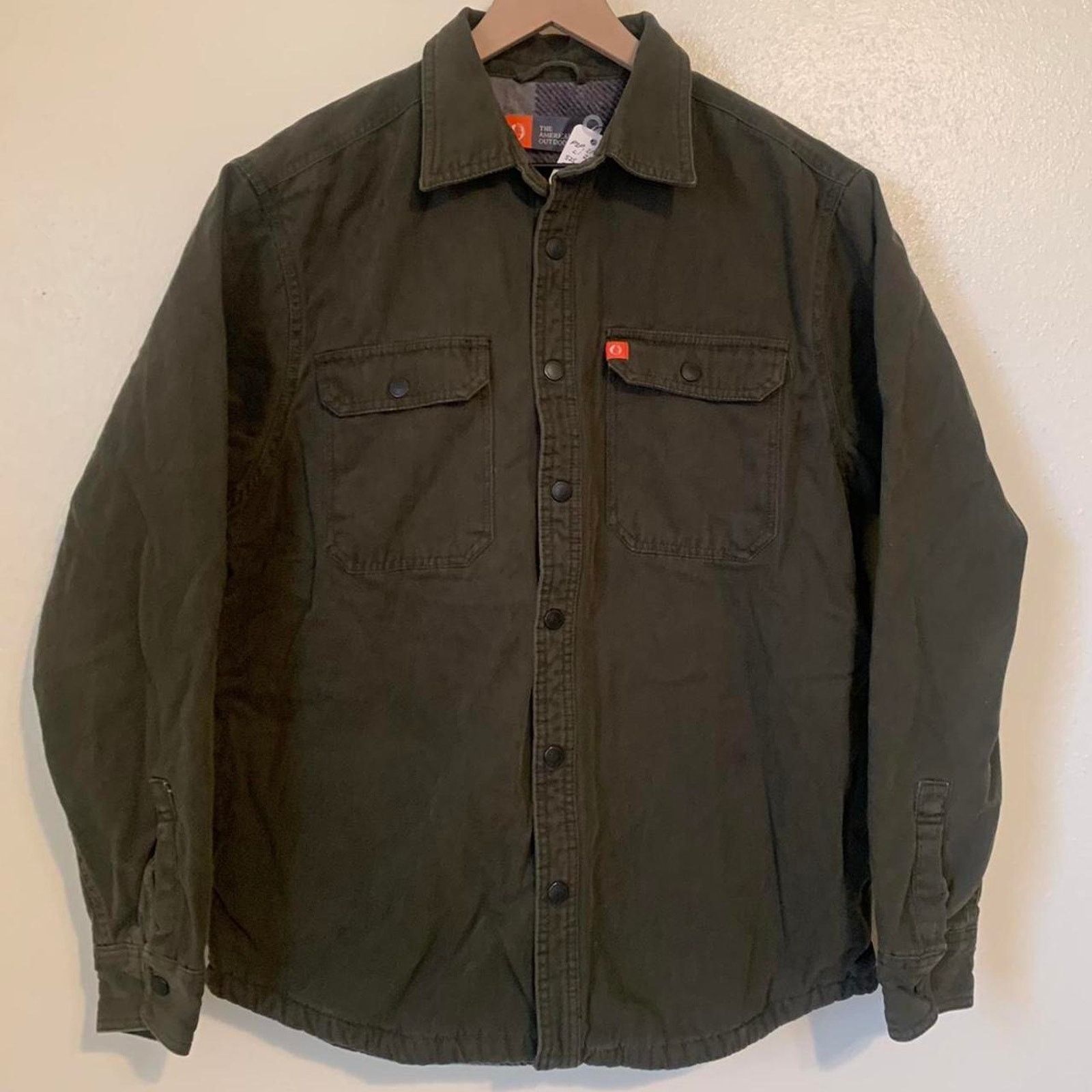 Canvas Olive green Workwear Long Sleeve Shirt Jacket Size US M / EU 48-50 / 2 - 1 Thumbnail
