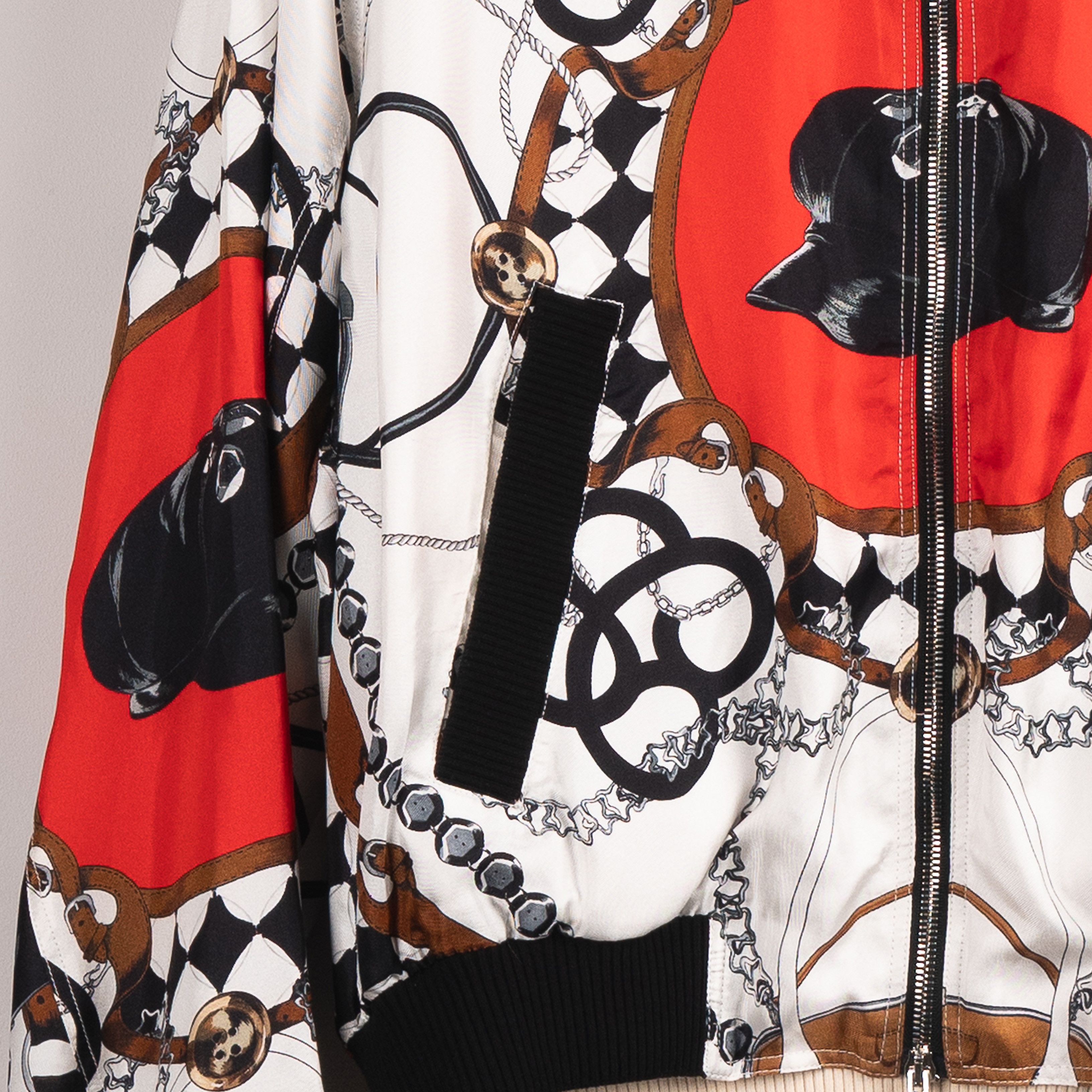 Stefan Cooke Stefan Cooke SS23 Printed Silk Bomber Jacket White Size US L / EU 52-54 / 3 - 12 Thumbnail