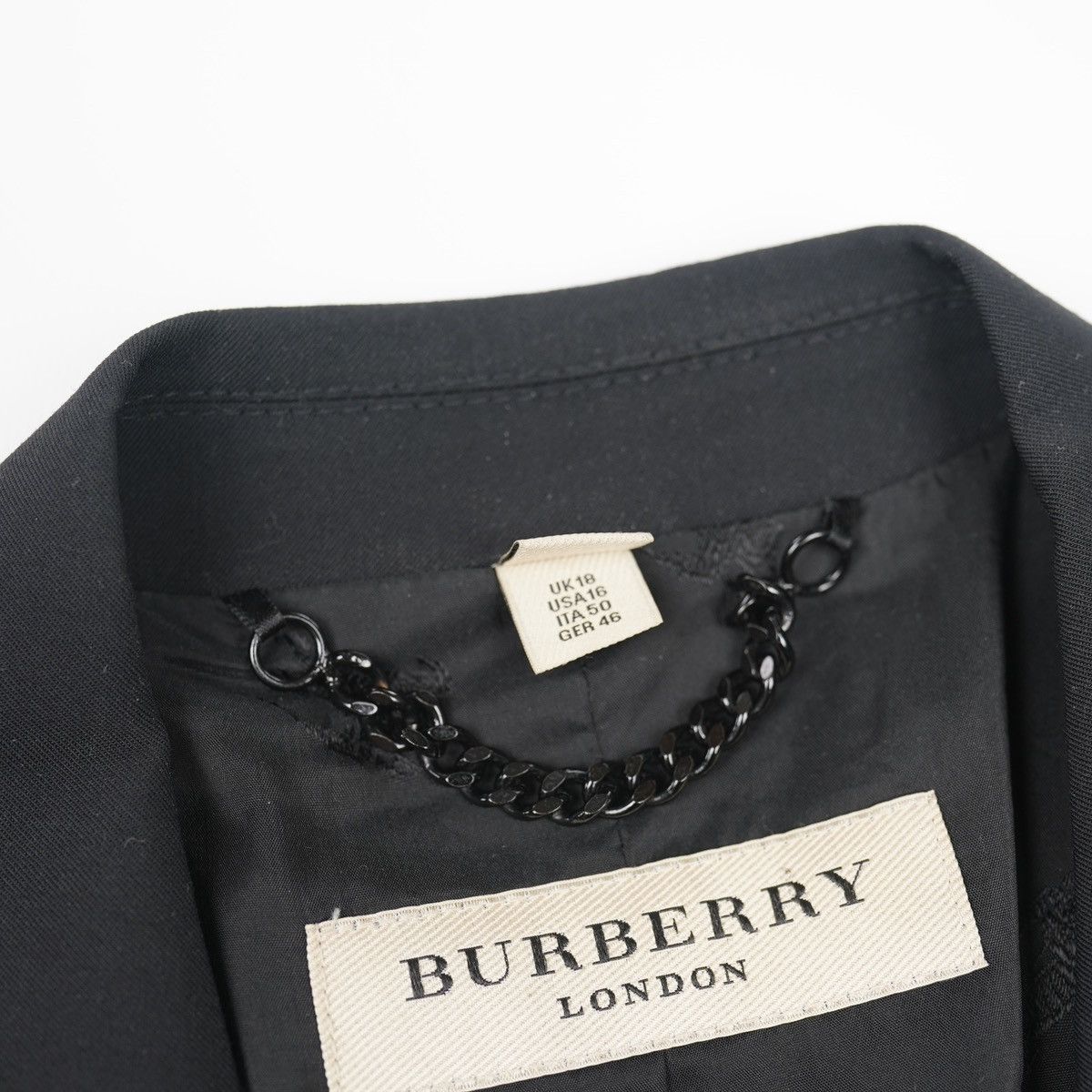 Burberry Burberry London Blazer Black Jacket Size XL / US 12-14 / IT 48-50 - 10 Thumbnail