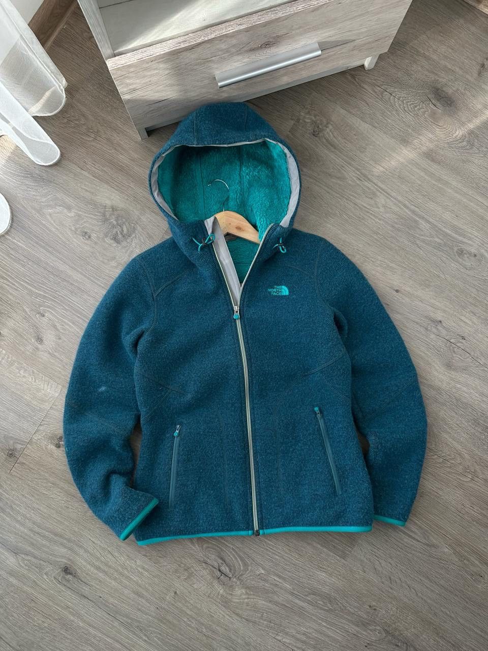 The North Face × Vintage Vintage The North Face Outdoor Blue Fur Zip Hoodie Size US M / EU 48-50 / 2 - 5 Thumbnail