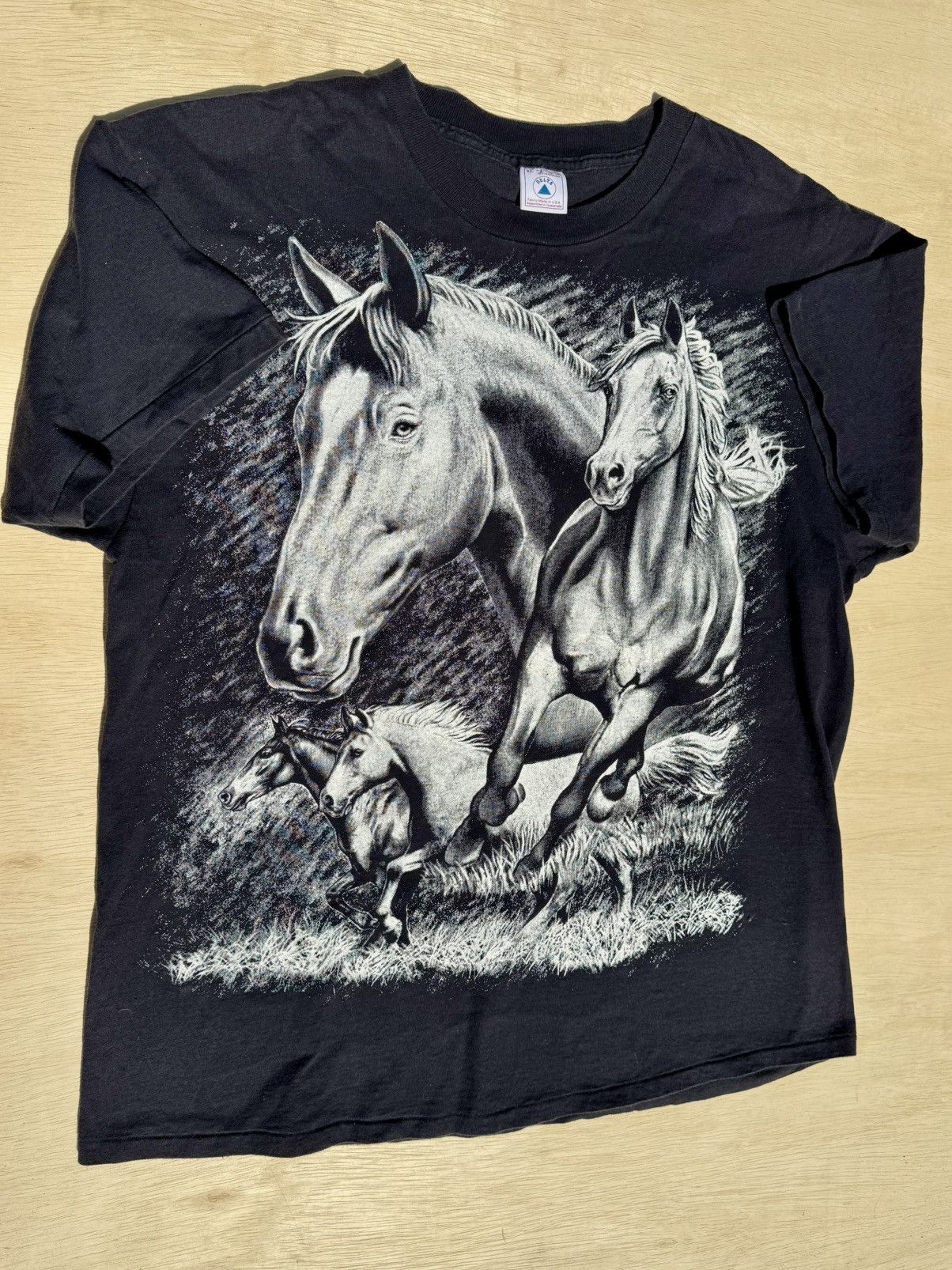 Band Tees × Vintage Vintage 90’s Horse All Over Print Animal AOP T-Shirt Size US XL / EU 56 / 4 - 3 Thumbnail
