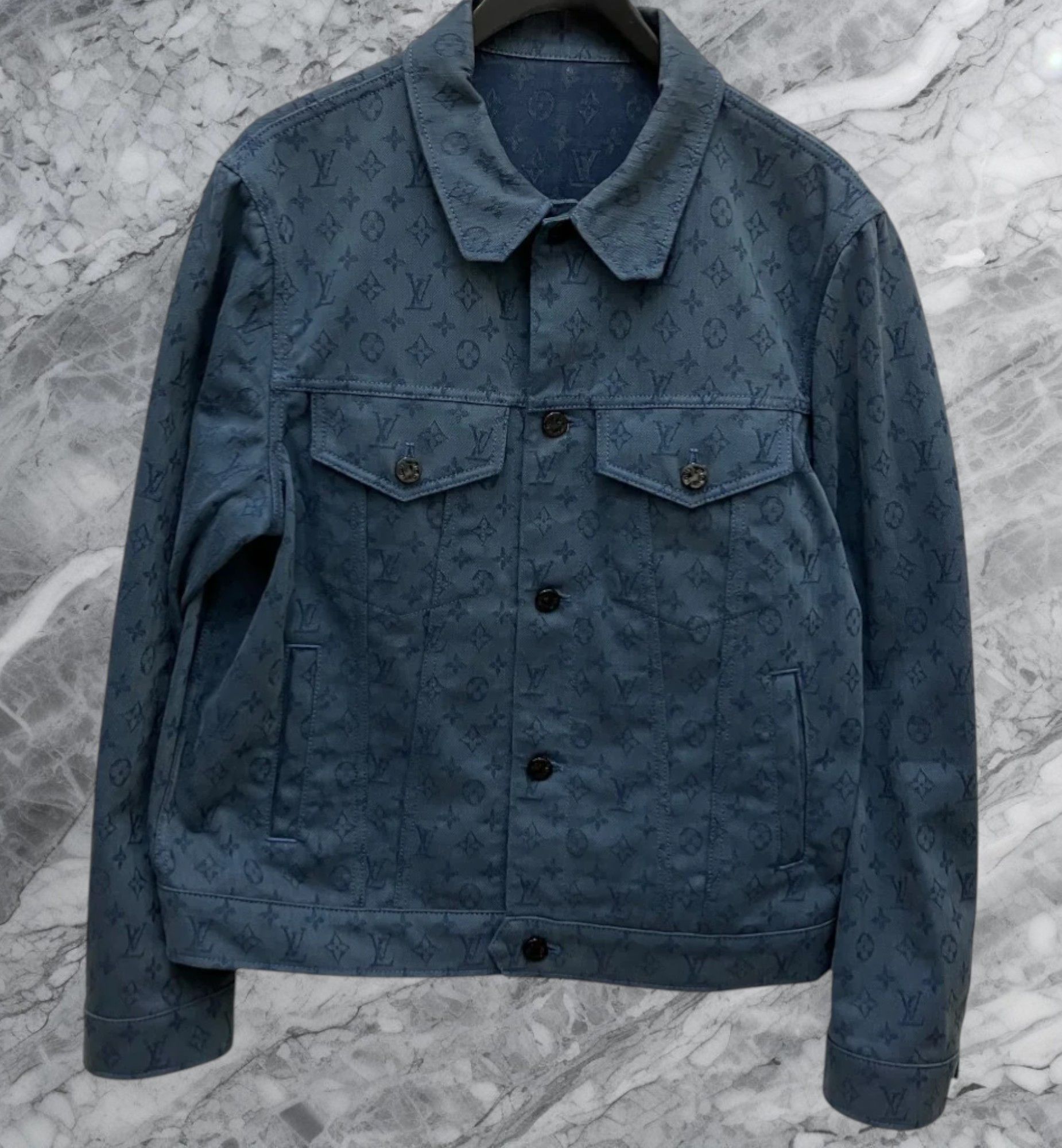 Louis Vuitton Louis Vuitton LV Monogram Logo Cotton Denim Jacket Size US L / EU 52-54 / 3 - 1 Thumbnail