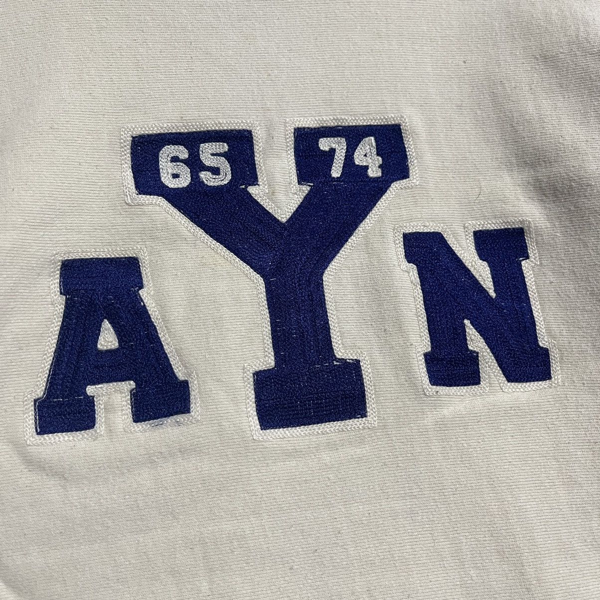 Toyo Enterprises Cheswick AYN Collegiate Crewneck Sweatshirt – Ivory – Size M Size US M / EU 48-50 / 2 - 2 Thumbnail
