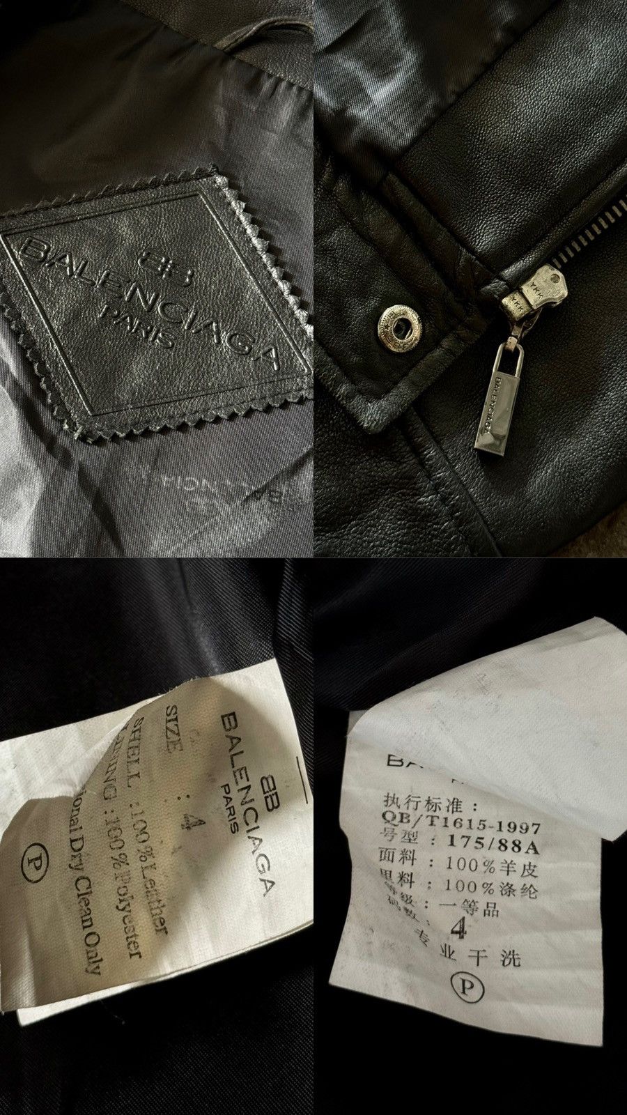 Balenciaga Balenciaga - 1997 - Nicolas Ghesquière - Moto Leather Jacket Size US L / EU 52-54 / 3 - 25 Thumbnail