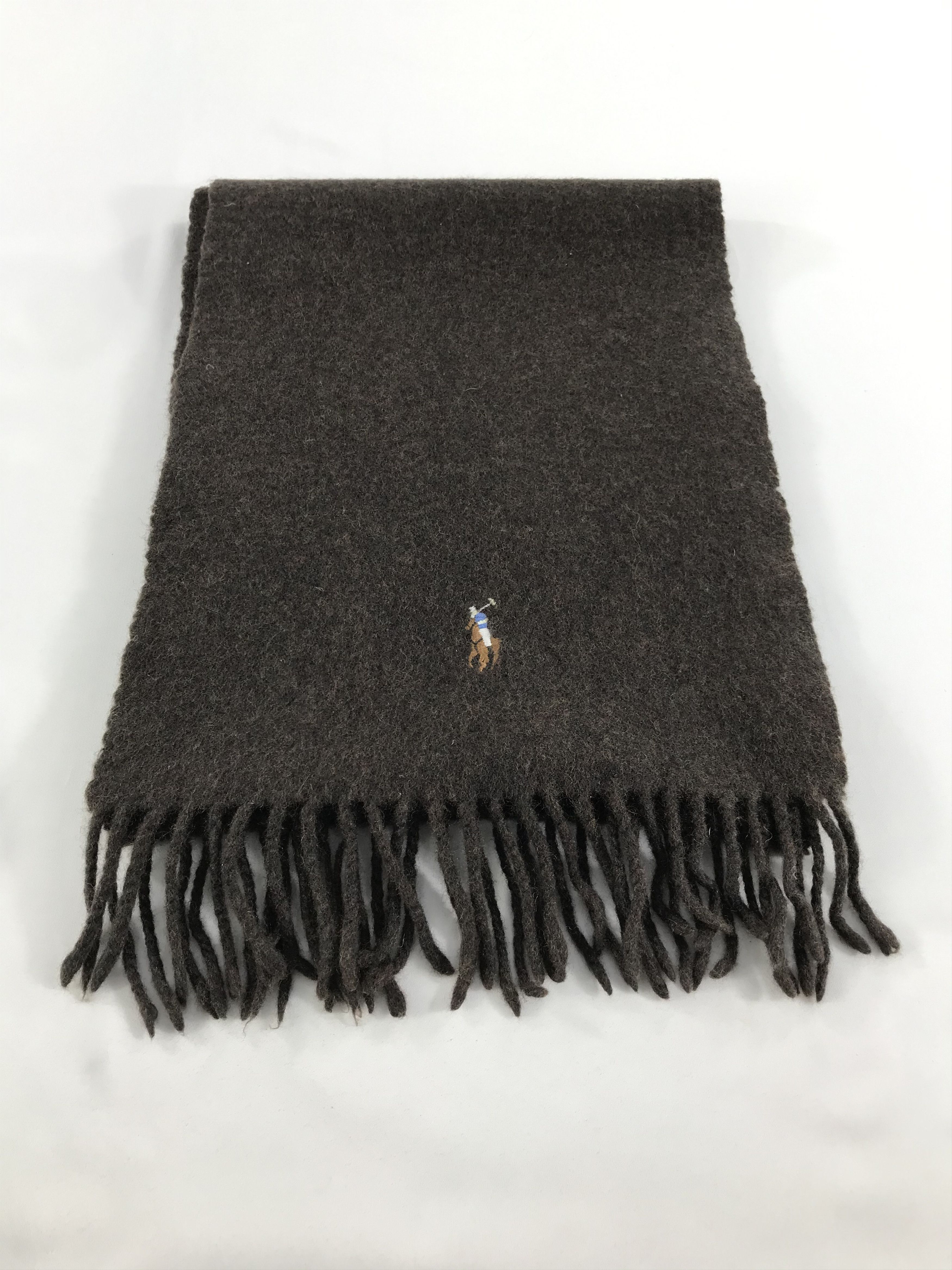Polo Ralph Lauren Polo Ralph Lauren Plain Wool Scarf Muffler V83 Size ONE SIZE - 2 Thumbnail