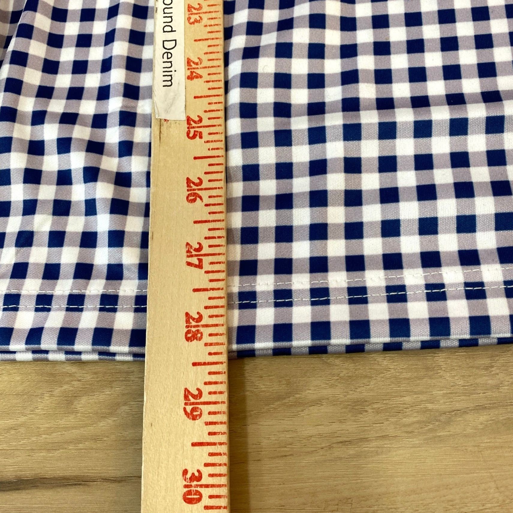 CO Collars & Co Mens Small Gingham Short Sleeve Button Down Dress Collar Polo Shirt Size 36R - 5 Thumbnail