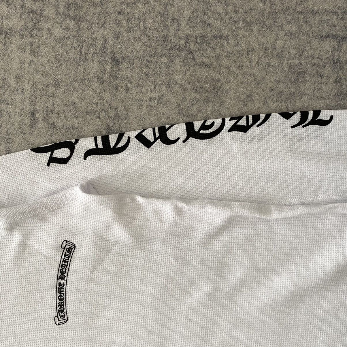 Chrome Hearts Chrome Hearts Scroll Thermal long t-shirt white Size L / US 10 / IT 46 - 4 Thumbnail