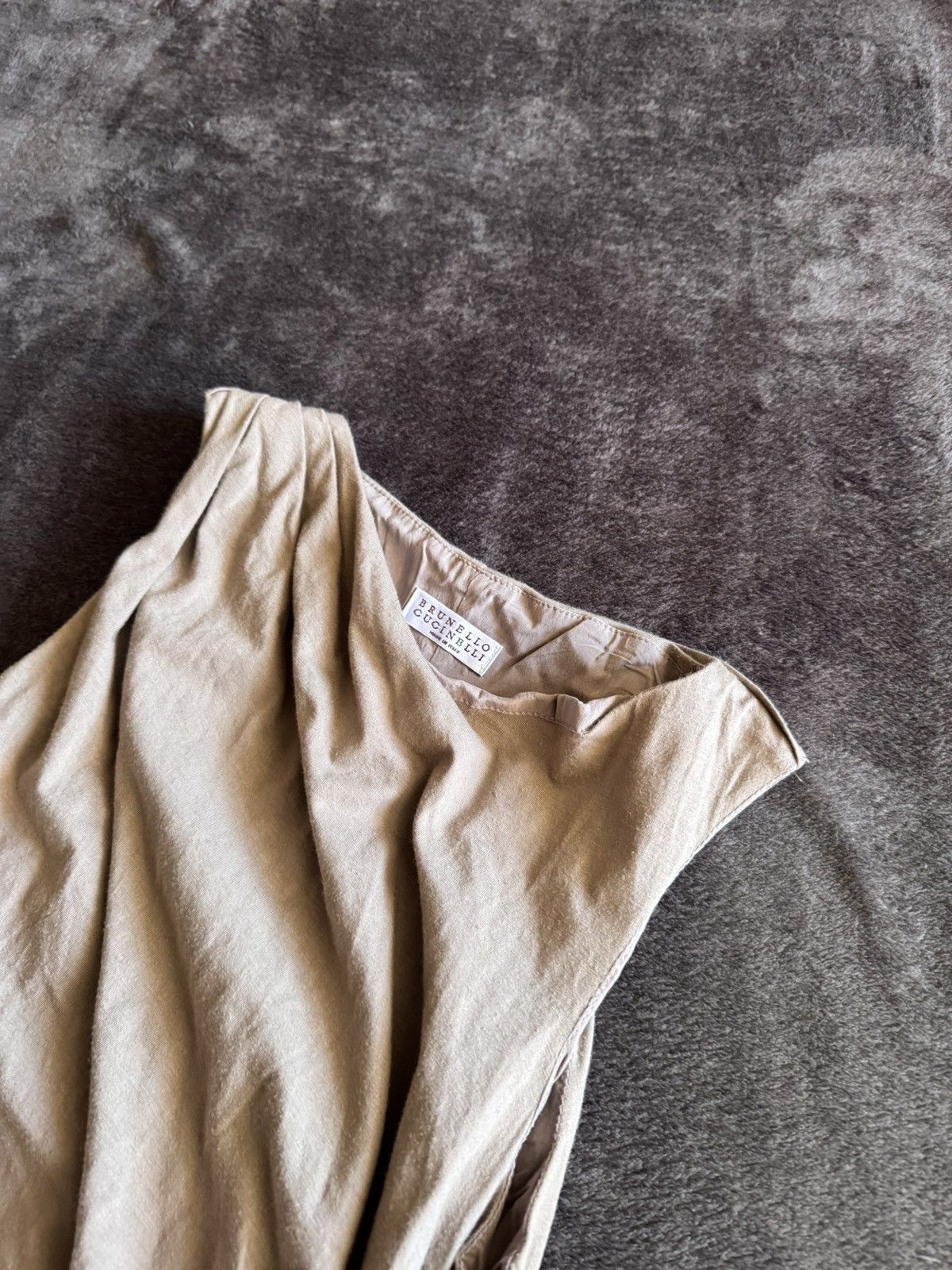 Brunello Cucinelli Brunello cucinelli rushed asimetrics mede dress Size S / US 4 / IT 40 - 9 Thumbnail