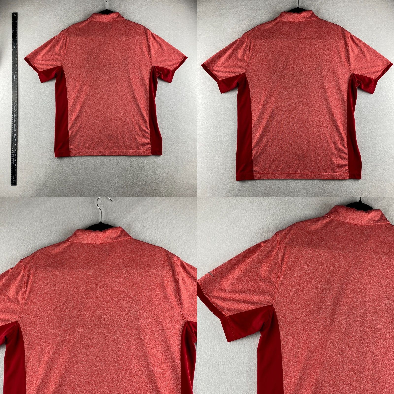 Nike Nike Golf Polo Shirt Mens L Red Breathable Dri-Fit Short-Sleeve Moisture Wicking Polyester Cotton Blend Logo Shirt Golf Nike Brand Size US L / EU 52-54 / 3 - 9 Thumbnail