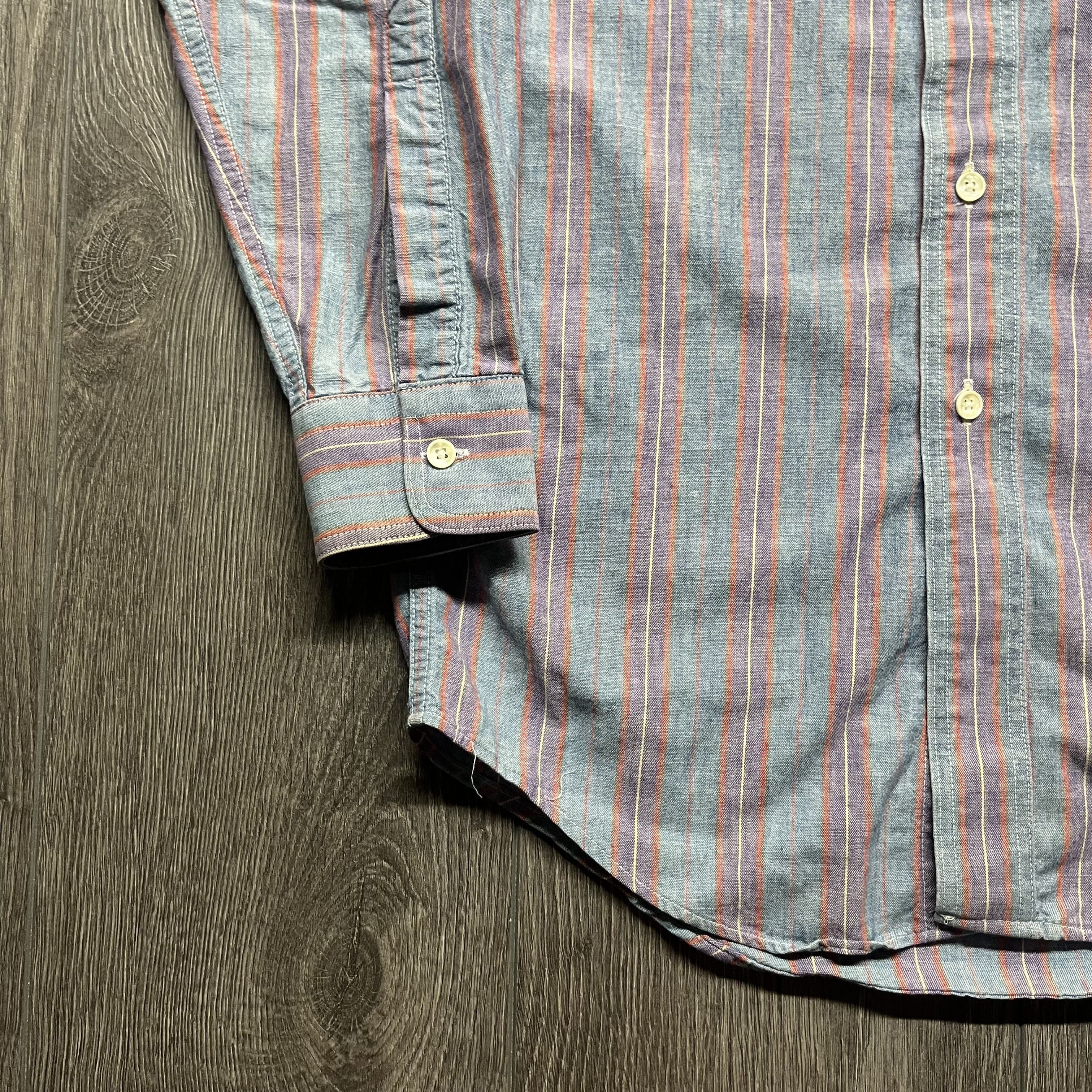 L.L. Bean × Vintage Vintage LL Bean 1990s Striped Button Down Shirt X Small Size US XS / EU 42 / 0 - 4 Thumbnail