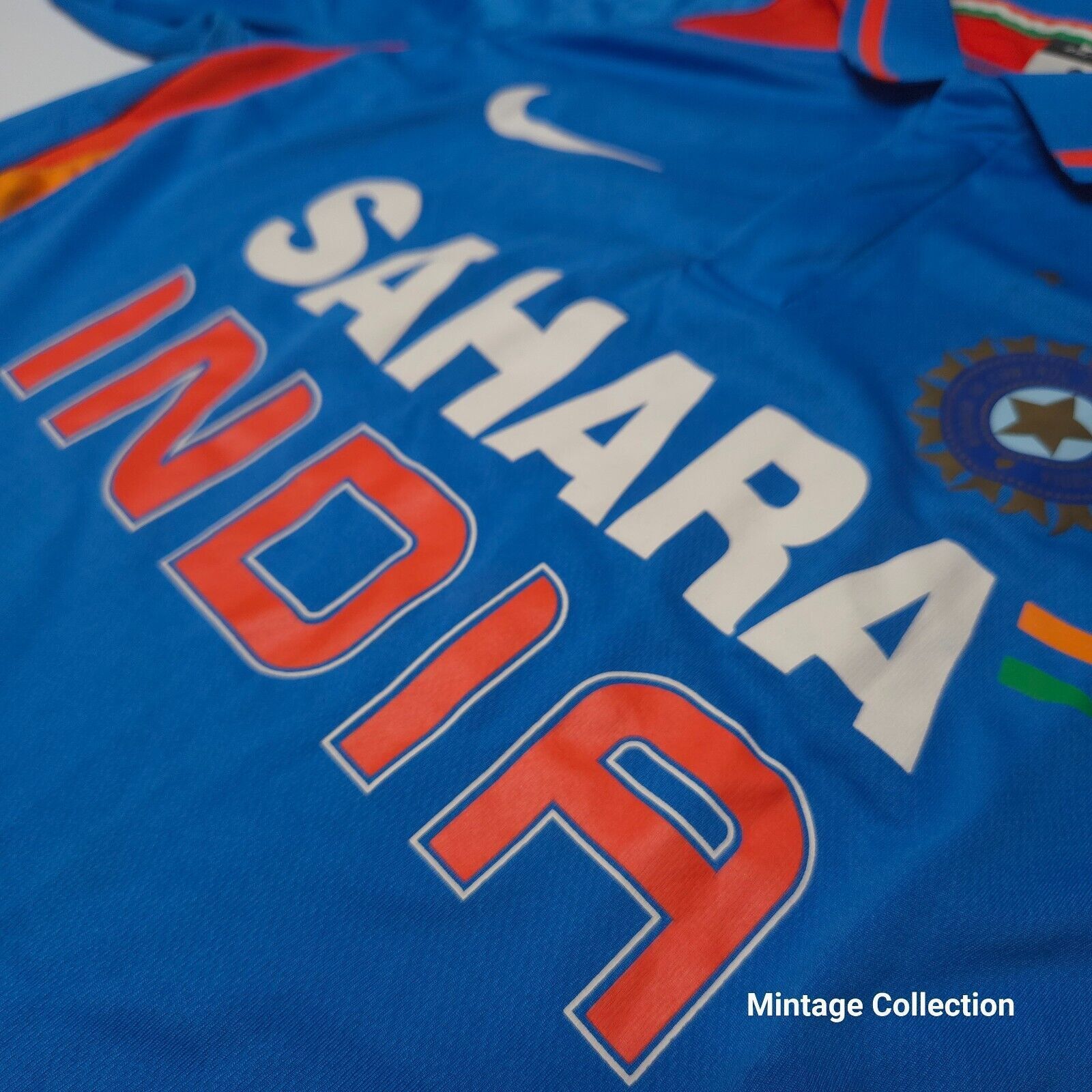 Nike NIKE SAHARA INDIA NATIONAL TEAM CRICKET BLUE POLO JERSEY L Size US L / EU 52-54 / 3 - 4 Thumbnail