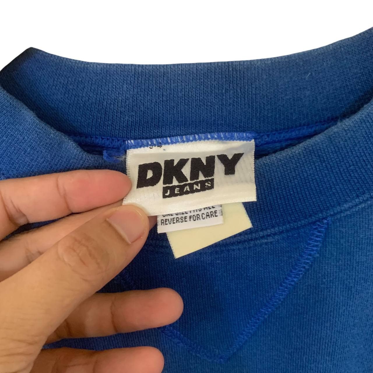 DKNY × Vintage Vintage 90s DKNY sweatshirt streetwear blue large Size US L / EU 52-54 / 3 - 4 Thumbnail
