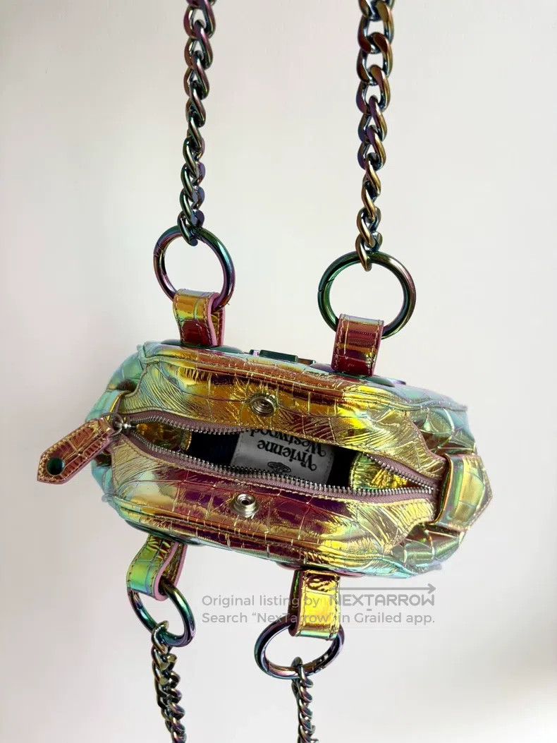 Vivienne Westwood Vivienne Westwood size os Large Saturn Laser Crocodile Leat Size ONE SIZE - 6 Thumbnail