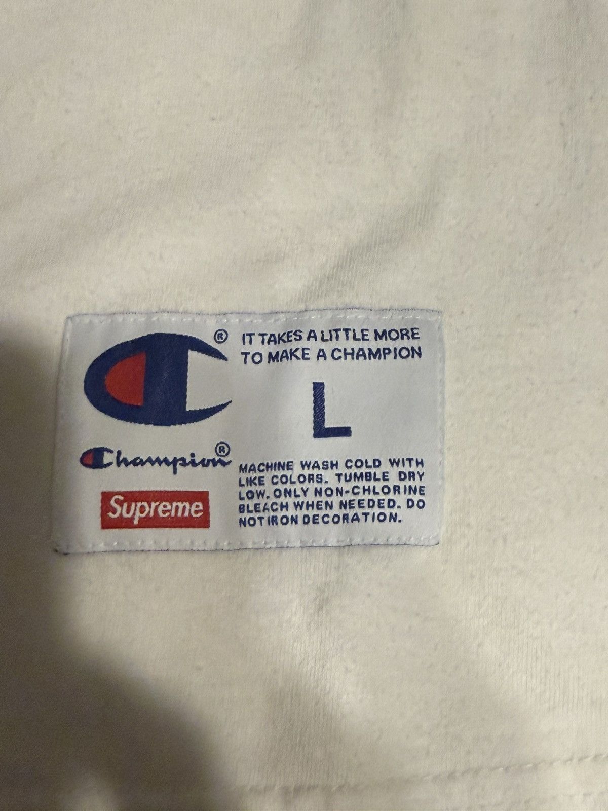 Supreme 2019 Supreme Champion Logo White Tee Size US L / EU 52-54 / 3 - 2 Thumbnail