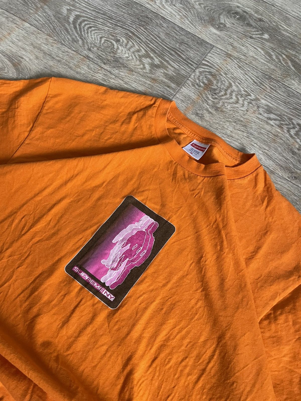 Supreme Supreme Blur T Shirt - Orange Size US XL / EU 56 / 4 - 7 Thumbnail
