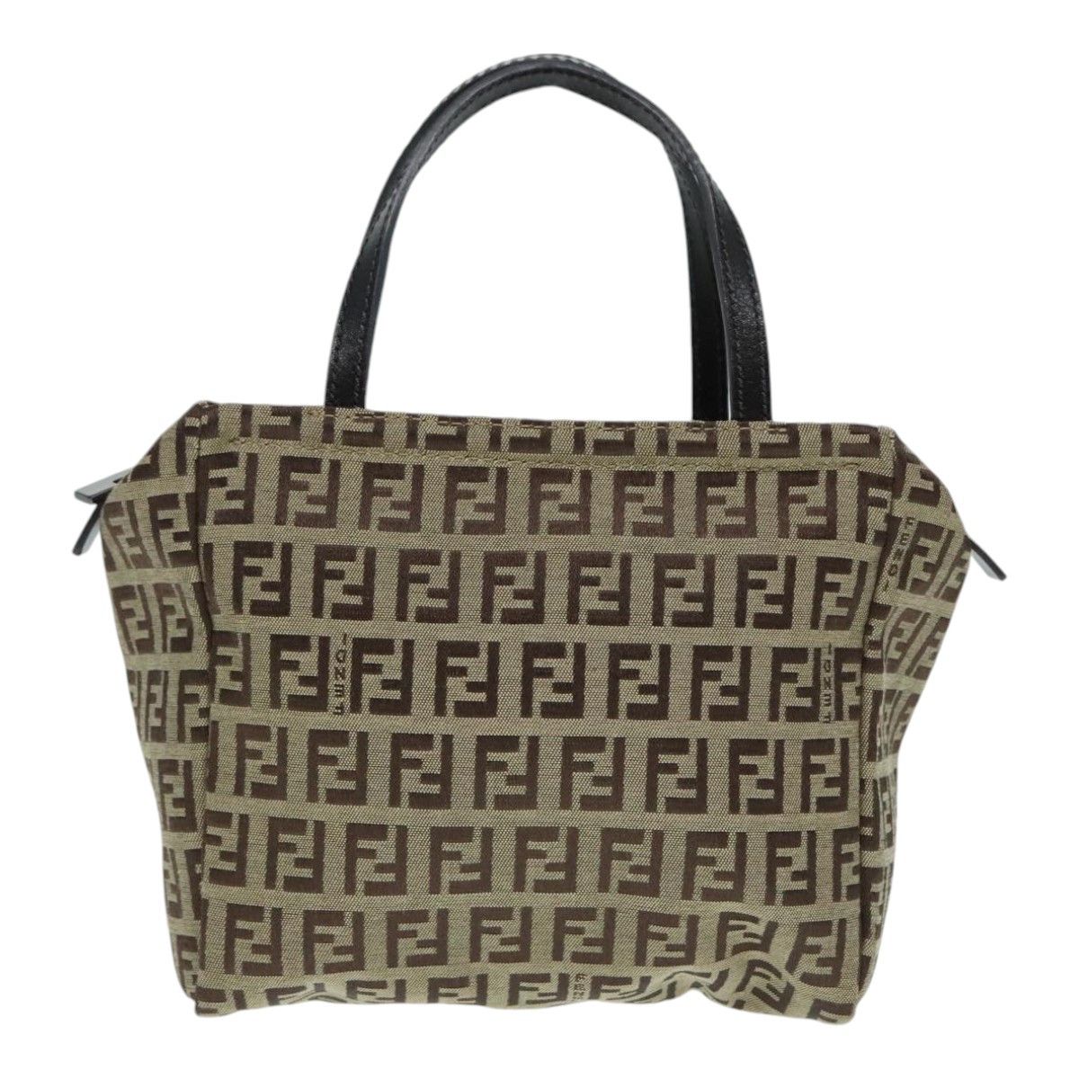 Fendi Zucca Beige Canvas Handbag (Pre-Owned) Size ONE SIZE - 1 Thumbnail