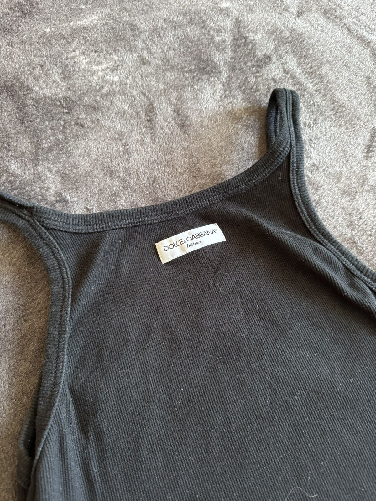 Dolce & Gabbana Dolce Gabbana intimo womans black tank top Size S / US 4 / IT 40 - 3 Thumbnail