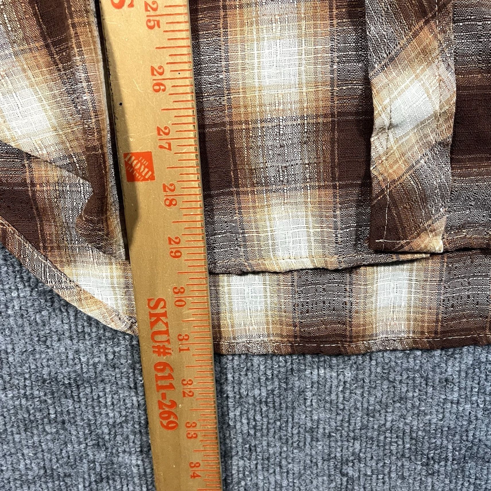 Sears VINTAGE Sears Western Wear Shirt Mens Medium Brown Plaid Pearl Snap 70s Cowboy Size US M / EU 48-50 / 2 - 8 Thumbnail