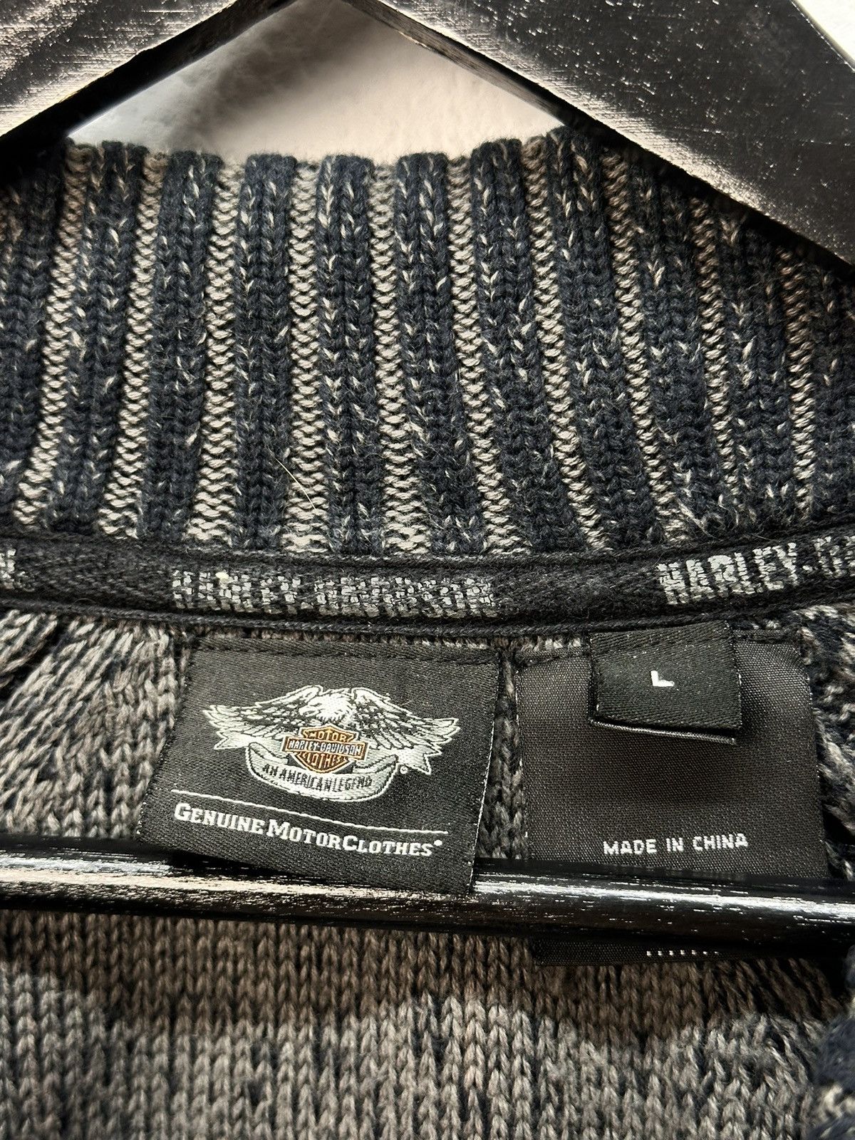 Harley Davidson Y2k Avatngarde Sweater Distressed Harley Davidson Japanese Size US L / EU 52-54 / 3 - 8 Thumbnail