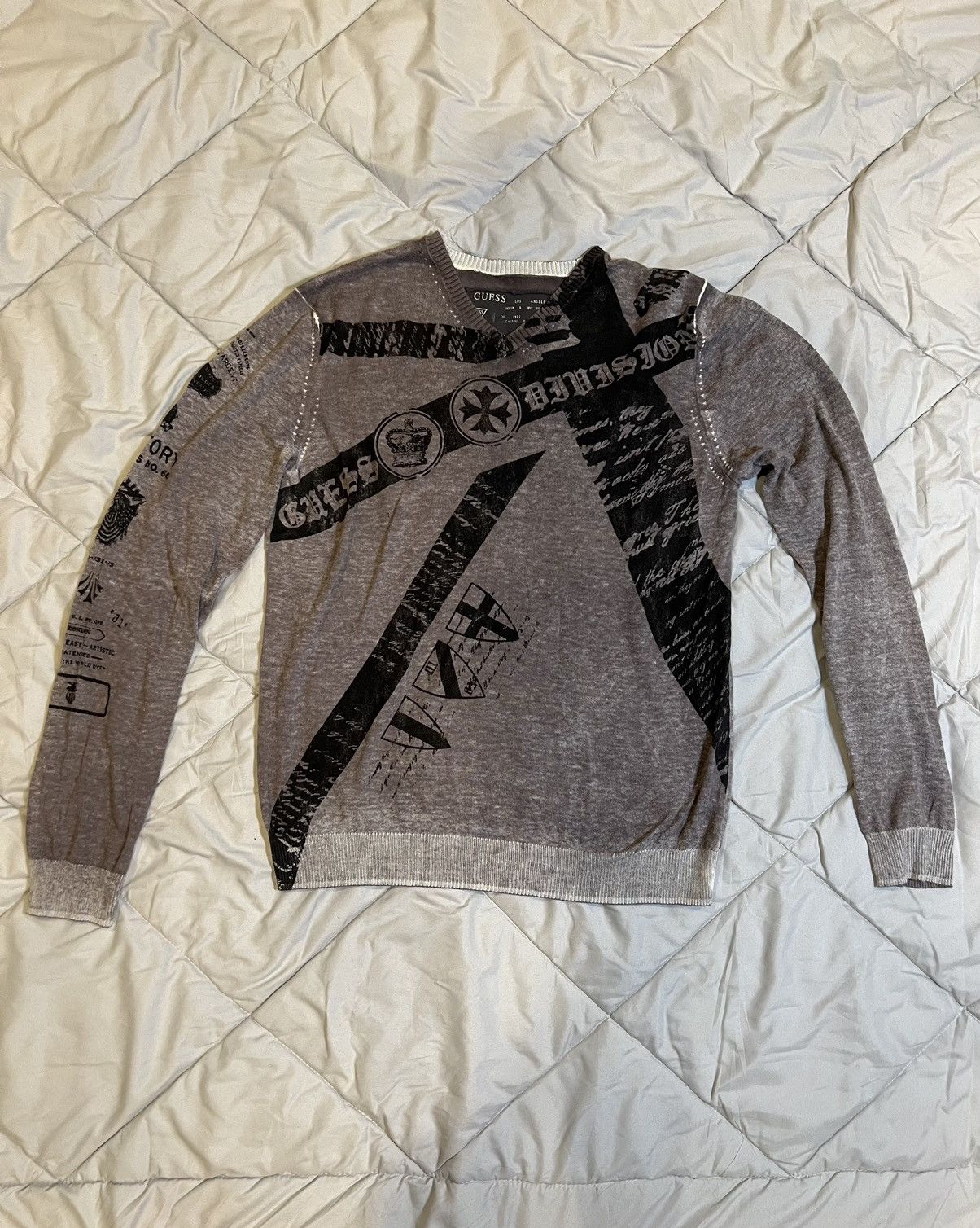 Guess Guess Los Angeles Sweater Black Graphic Size US L / EU 52-54 / 3 - 1 Thumbnail