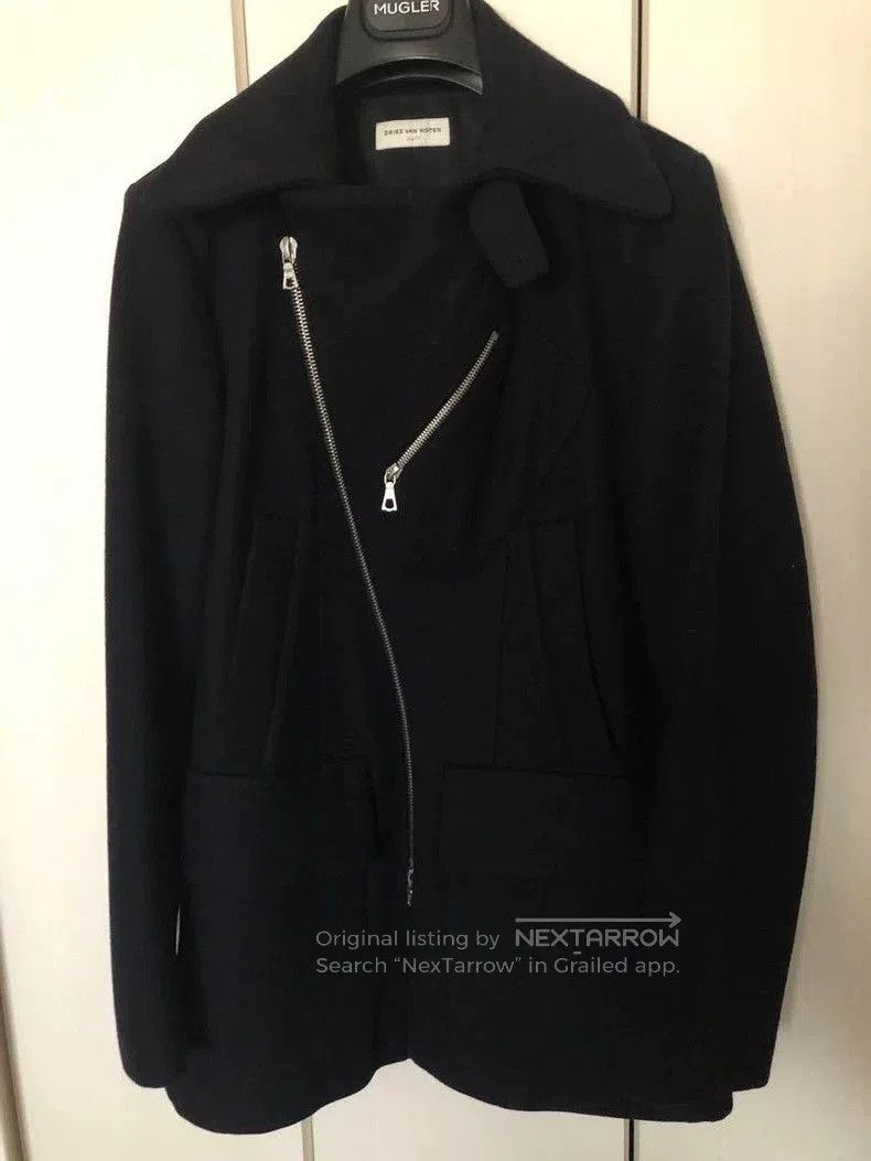 Dries Van Noten Dries Van Noten Wool Biker Collar Coat. Size US S / EU 44-46 / 1 - 2 Thumbnail