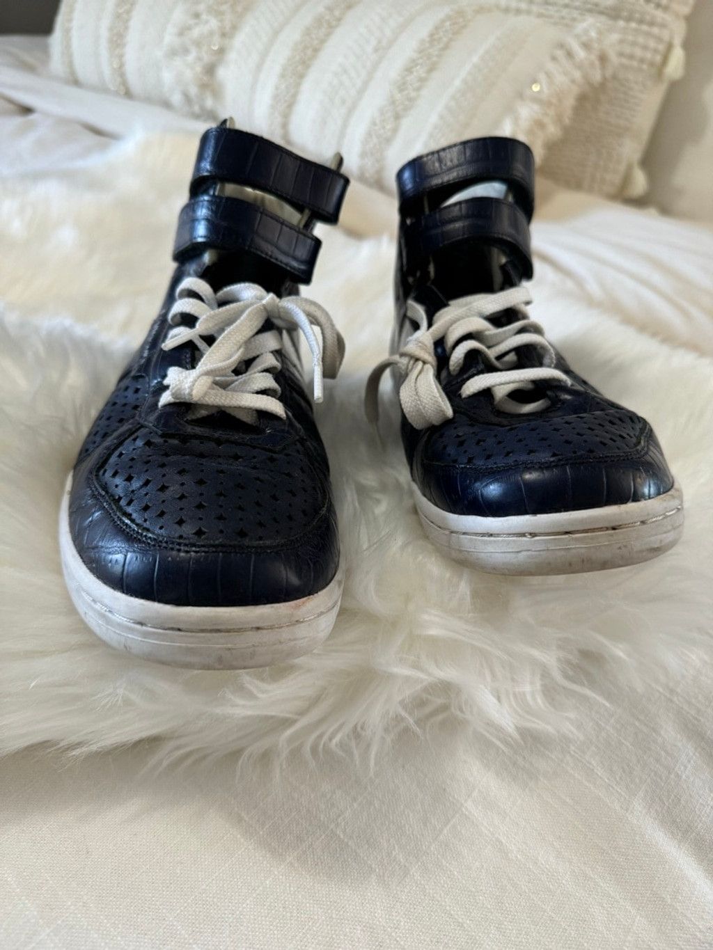 Creative Recreation Creative Recreation | Blue Croc Embossed Sneakers | 12 Size US 12 / EU 45 - 6 Thumbnail