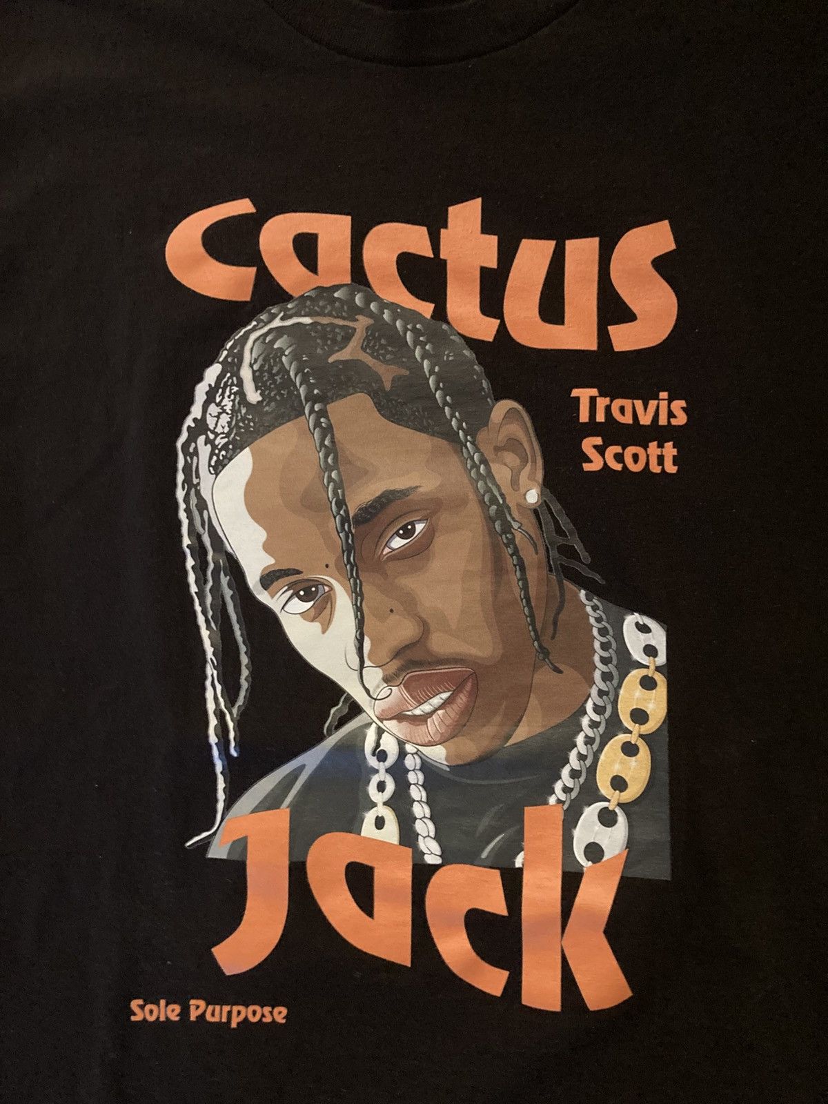 American Apparel × Designer Travis Scott Sole Purpose Cactus Jack Black T Shirt Size US L / EU 52-54 / 3 - 2 Thumbnail