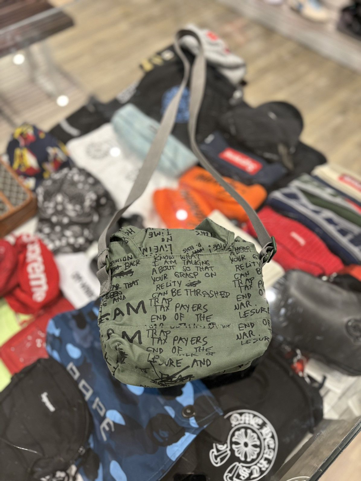 Supreme Supreme Field Side Bag Olive Gonz Size ONE SIZE - 4 Thumbnail