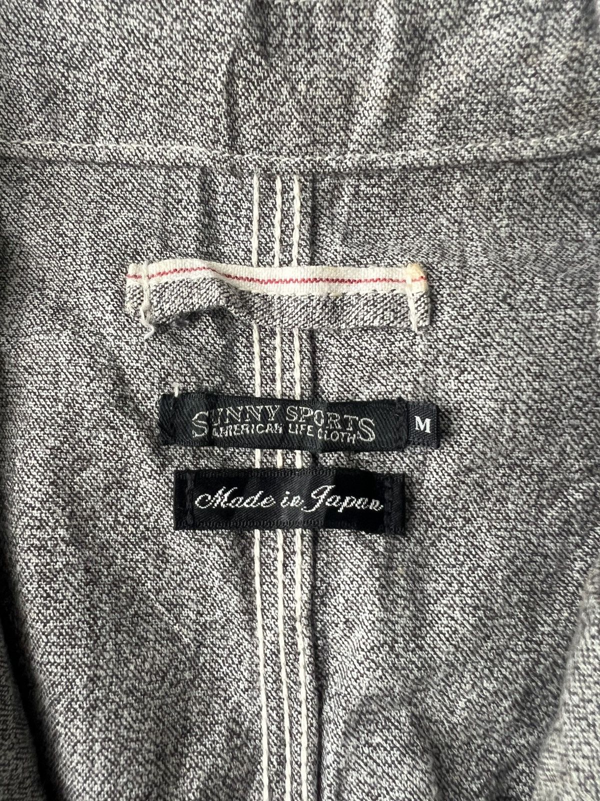 Sunny Sports Japan Made Salt & Pepper 3 Pockets Selvedge Workwear Jacket Size US M / EU 48-50 / 2 - 8 Thumbnail