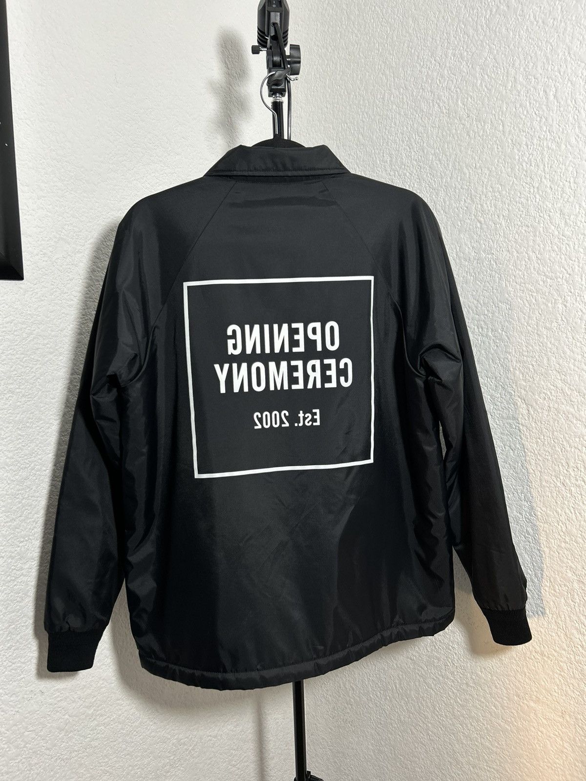 OPENING CEREMONY アウター Opening Ceremony Multicolor Wool & Leather Logo Applique