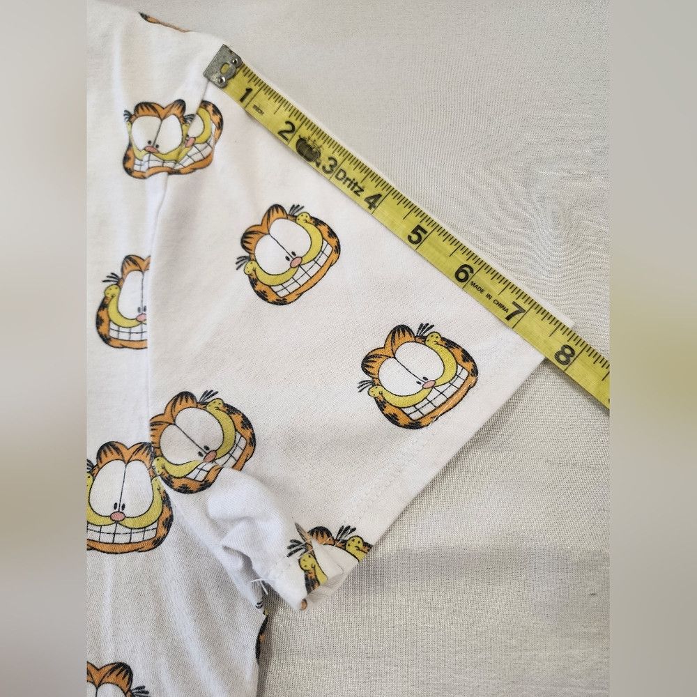 Other Garfield White T-Shirt Cartoon Printed Head Garfield Size US M / EU 48-50 / 2 - 7 Thumbnail