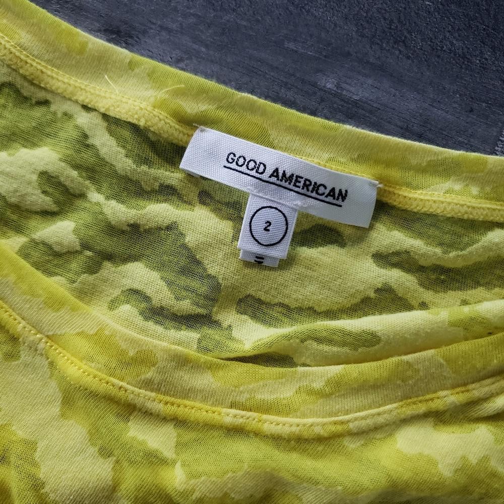 Designer Sun Beam | Good American | Zebra Burnout Short Sleeve Size XS / US 0-2 / IT 36-38 - 5 Thumbnail