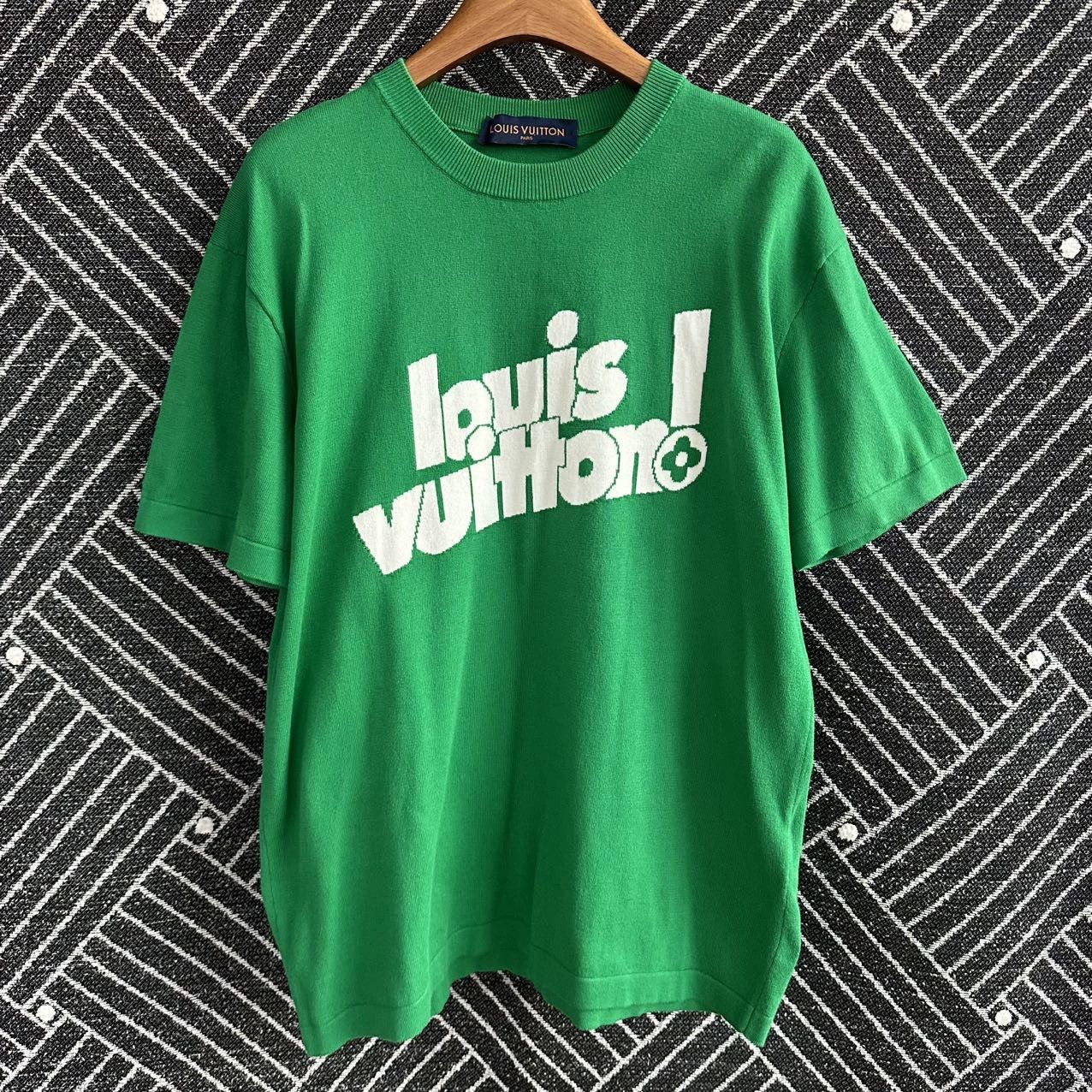 Louis Vuitton LV Green Knit T-Shirt M 99 New Size US M / EU 48-50 / 2 - 1 Thumbnail