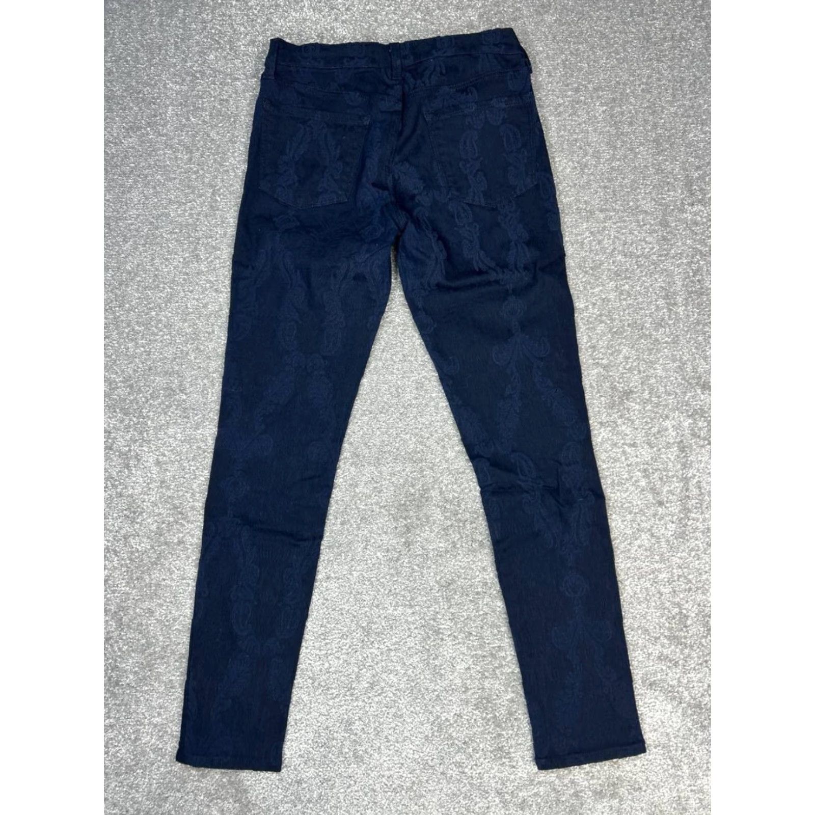 J Brand J Brand Jeans Women's 29 Blue Denim Floral 5-Pocket Skinny Mid Rise Cotton Denim 30x29 Modern Classic Size 29" - 2 Thumbnail