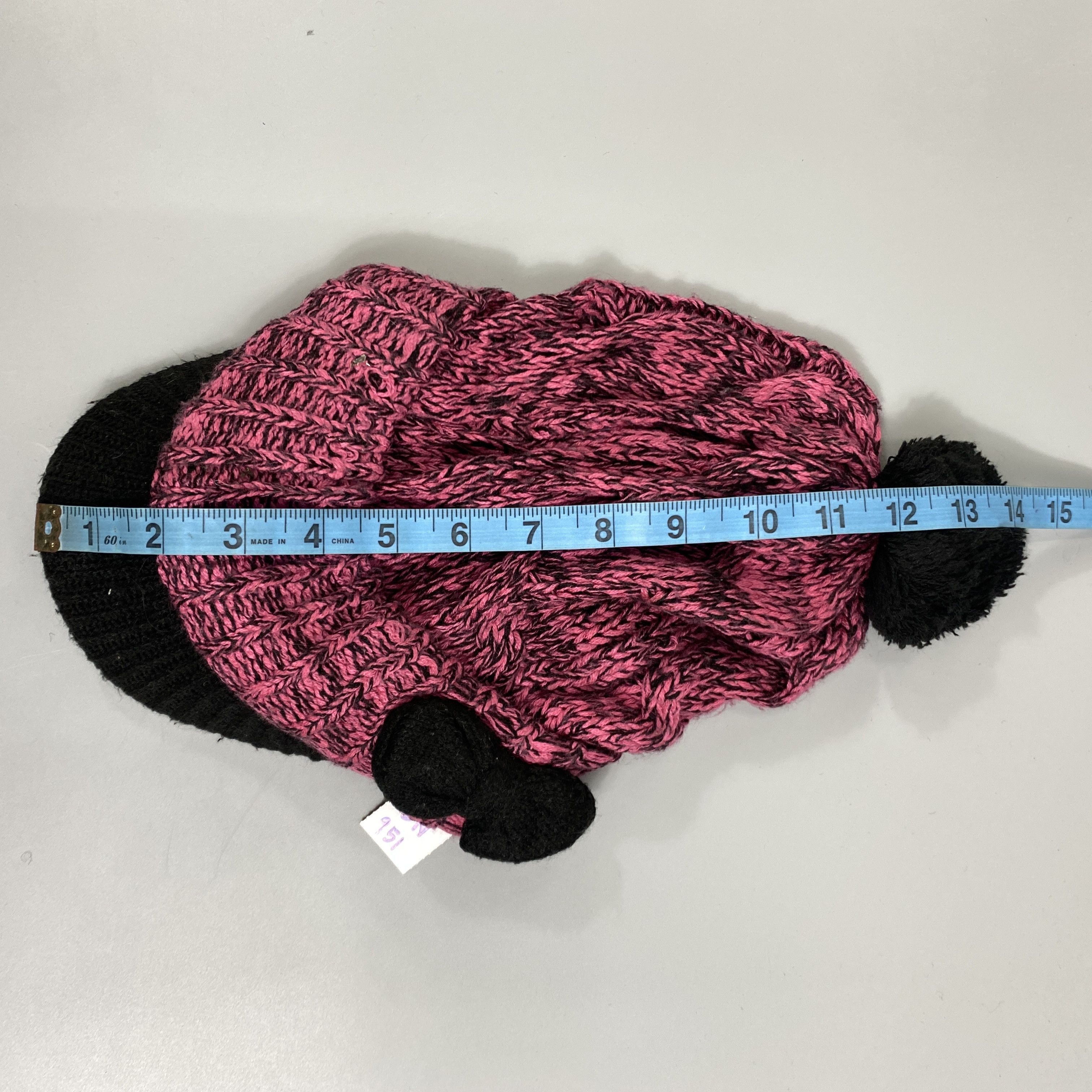 Japanese Brand Knitted Beanie Hats With Brim And Pom Pom -BN951 Size ONE SIZE - 6 Thumbnail