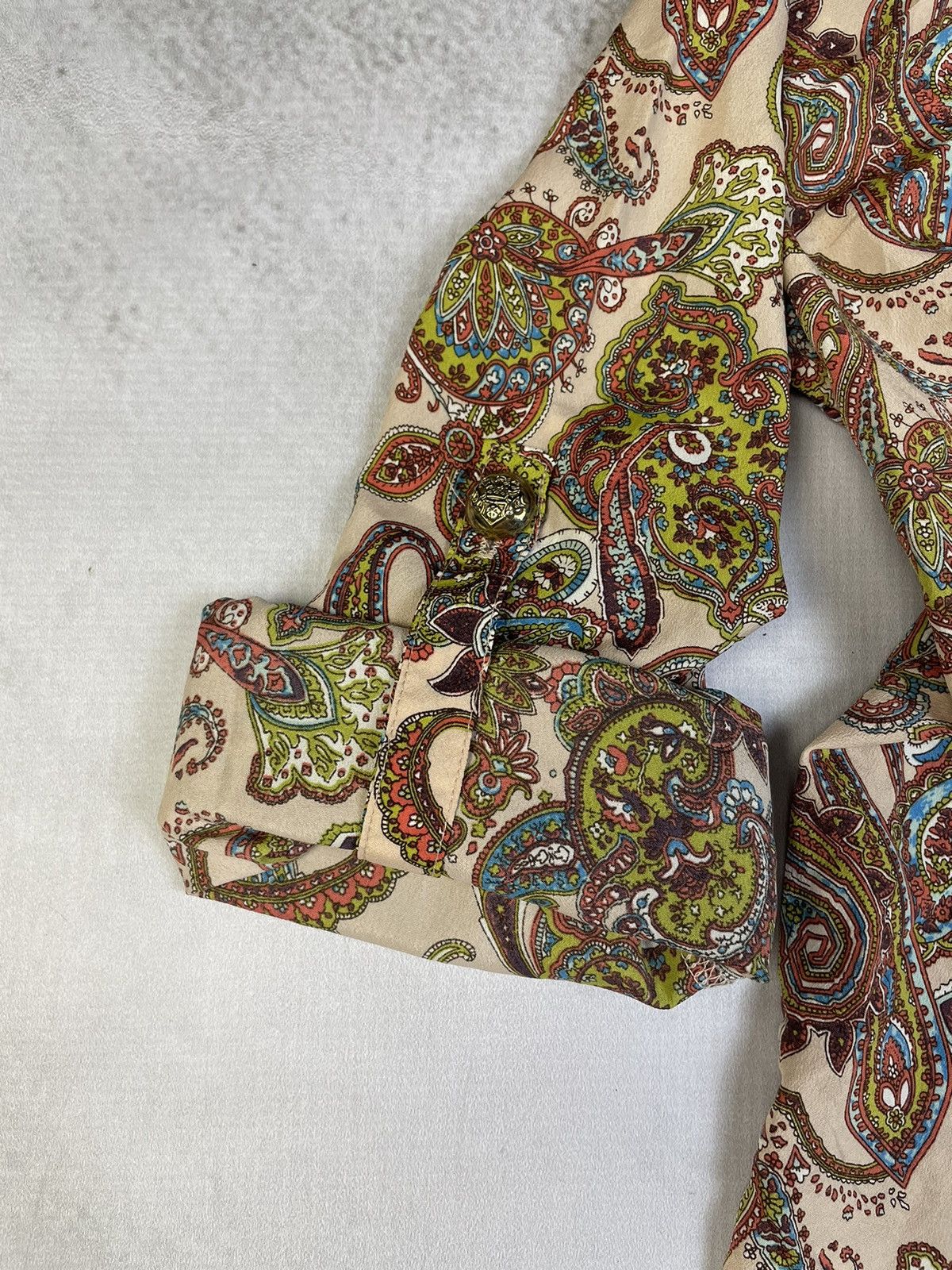 Japanese Brand D.i.a. Spec Convertible Paisley Blouse Gyaru Heisei-era Size ONE SIZE - 6 Thumbnail