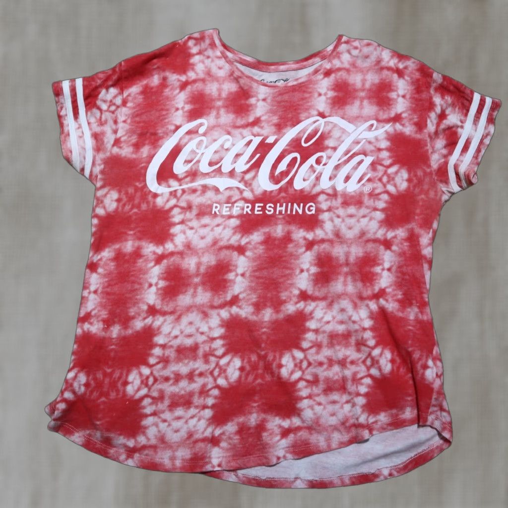 Vintage Coca-Cola Shirt Adult XL Red Tie Dye T-Shirt Logo Print Vintage: No Size XL / US 12-14 / IT 48-50 - 1 Thumbnail
