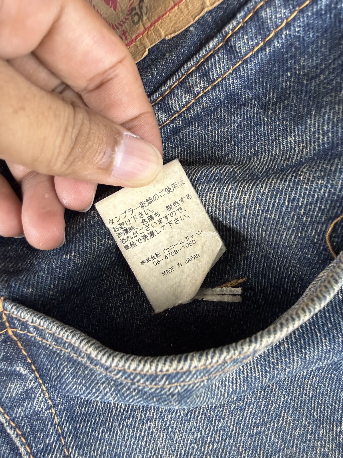 Denime Vtg Denime Lot66 jeans Selvedge Japan Made Grunge Style Size US 29 - 6 Thumbnail