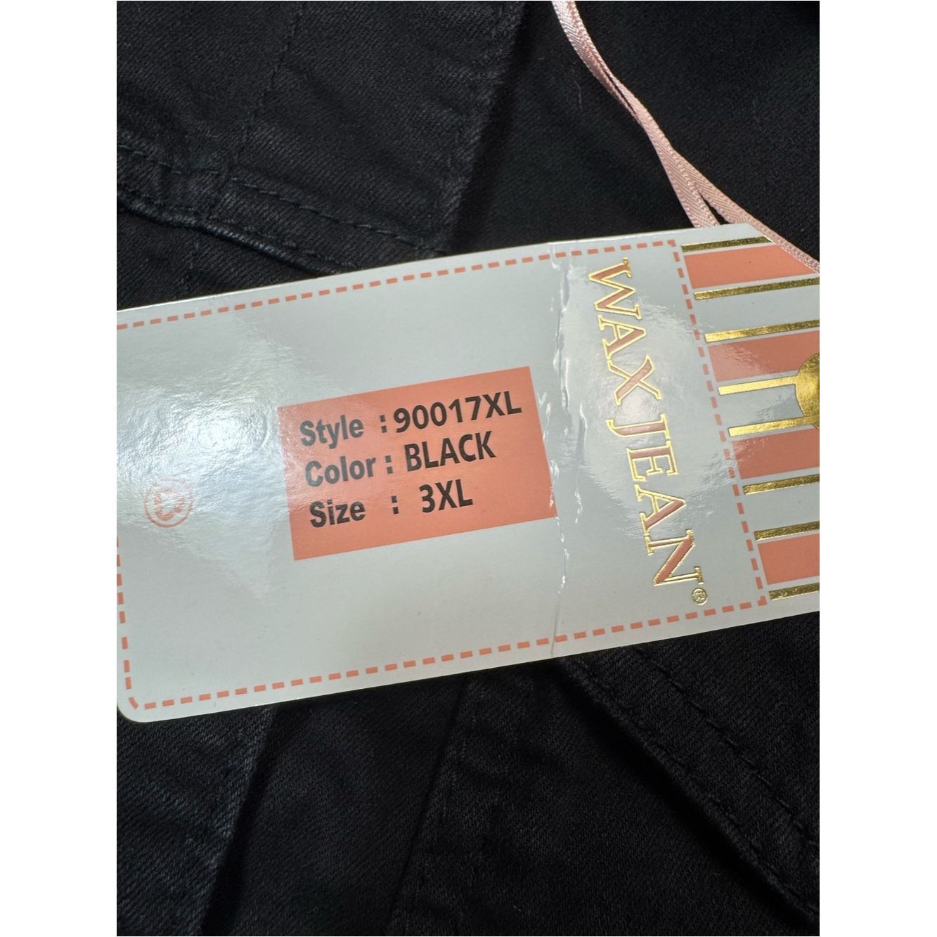 Other NWT New Wax Jean Black Denim Jacket Size XL Size XL / US 12-14 / IT 48-50 - 6 Thumbnail