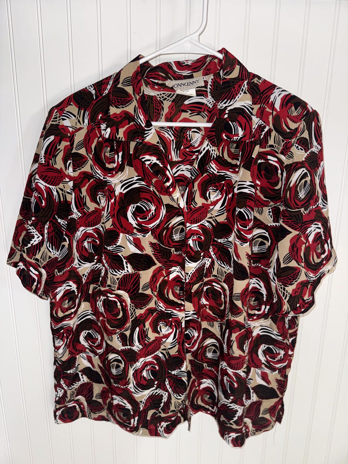 Other Donkenny Classics XL Floral Print Button-Up Shirt Size XL / US 12-14 / IT 48-50 - 2 Thumbnail
