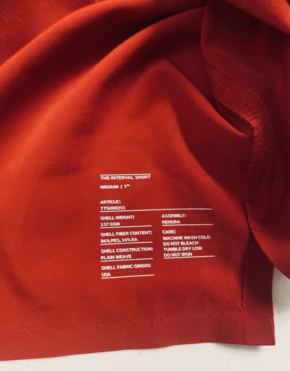 Ten Thousand Ten Thousand Red/Black Techno The Interval unLined Short Med Size US 34 / EU 50 - 7 Thumbnail